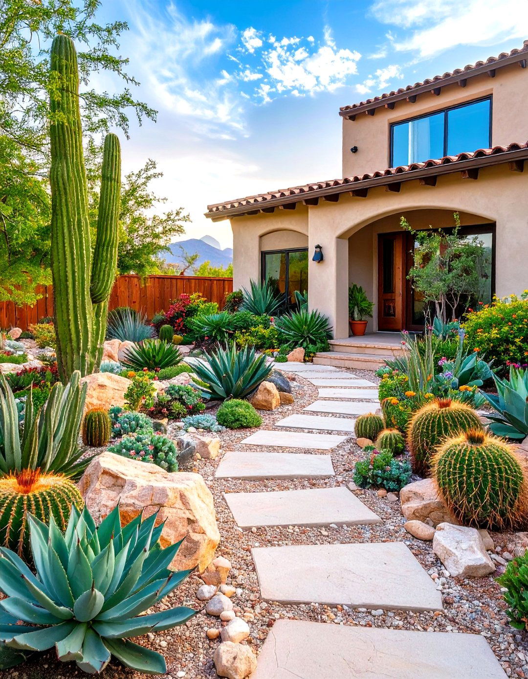 Xeriscape Drought Tolerant Garden - 24 Front Yard Landscaping Ideas