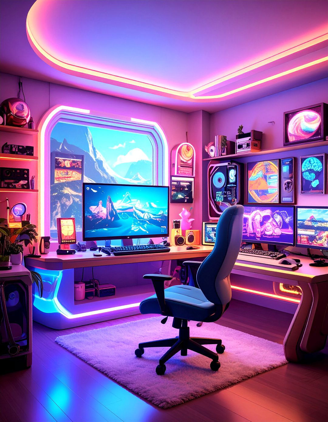Y K Retro Gaming Den - 24 Aesthetic Room Ideas