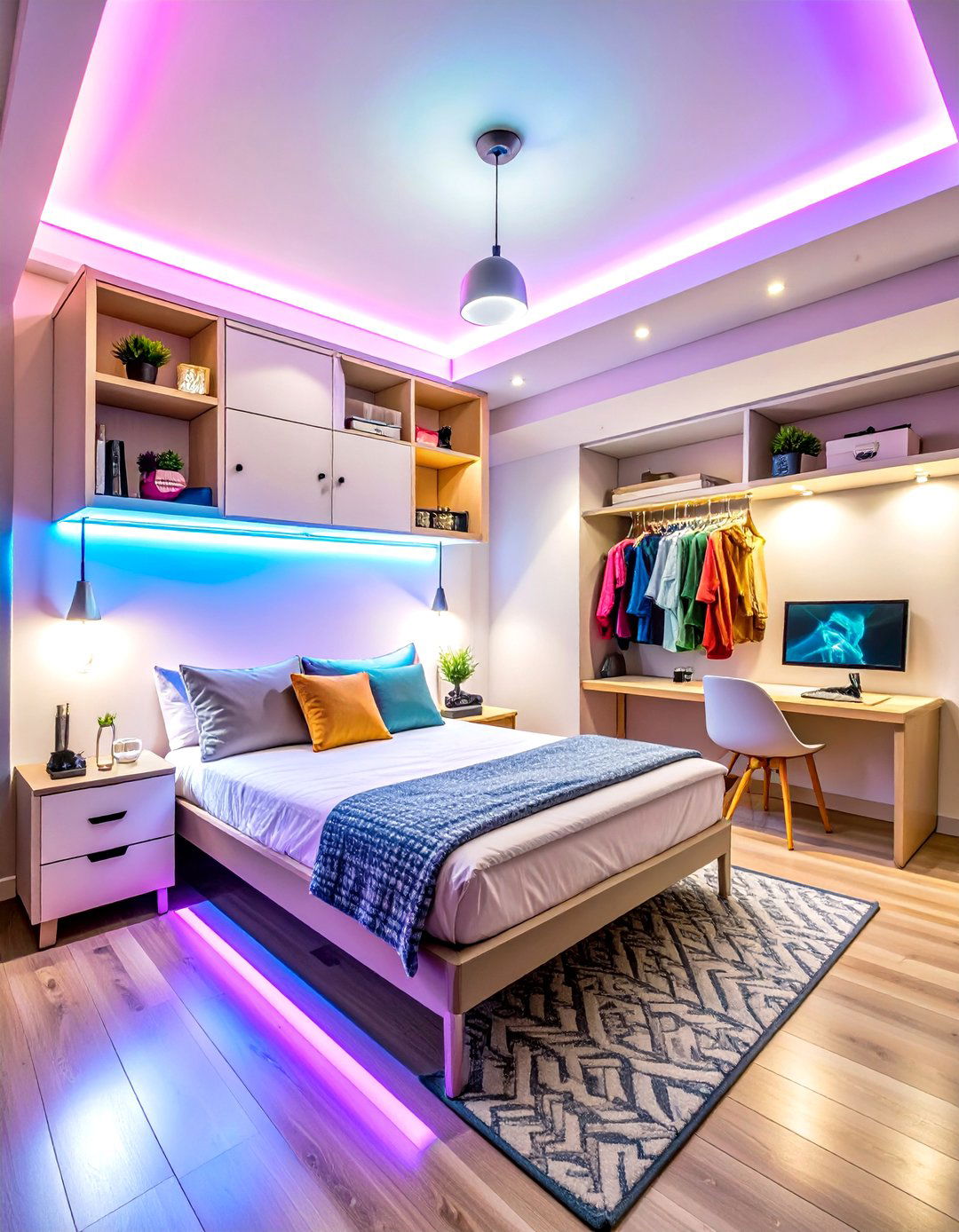 Y K Retro Revival Space - 24 Dorm Room Decorating Ideas