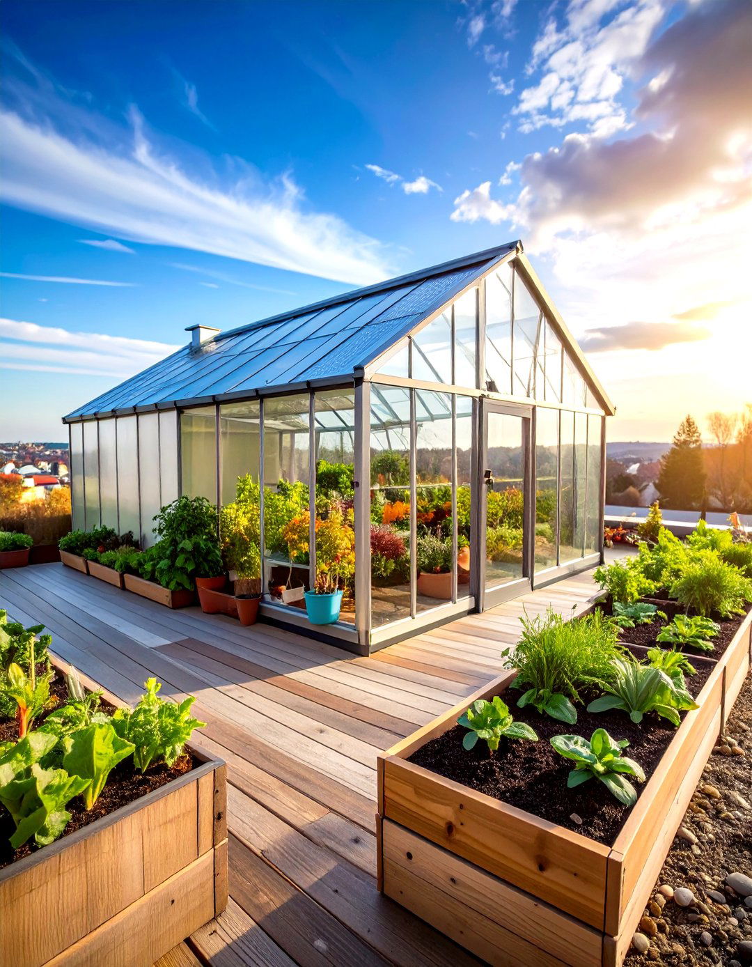 Year Round Growing Rooftop Greenhouse - 24 Rooftop Greenhouse Ideas