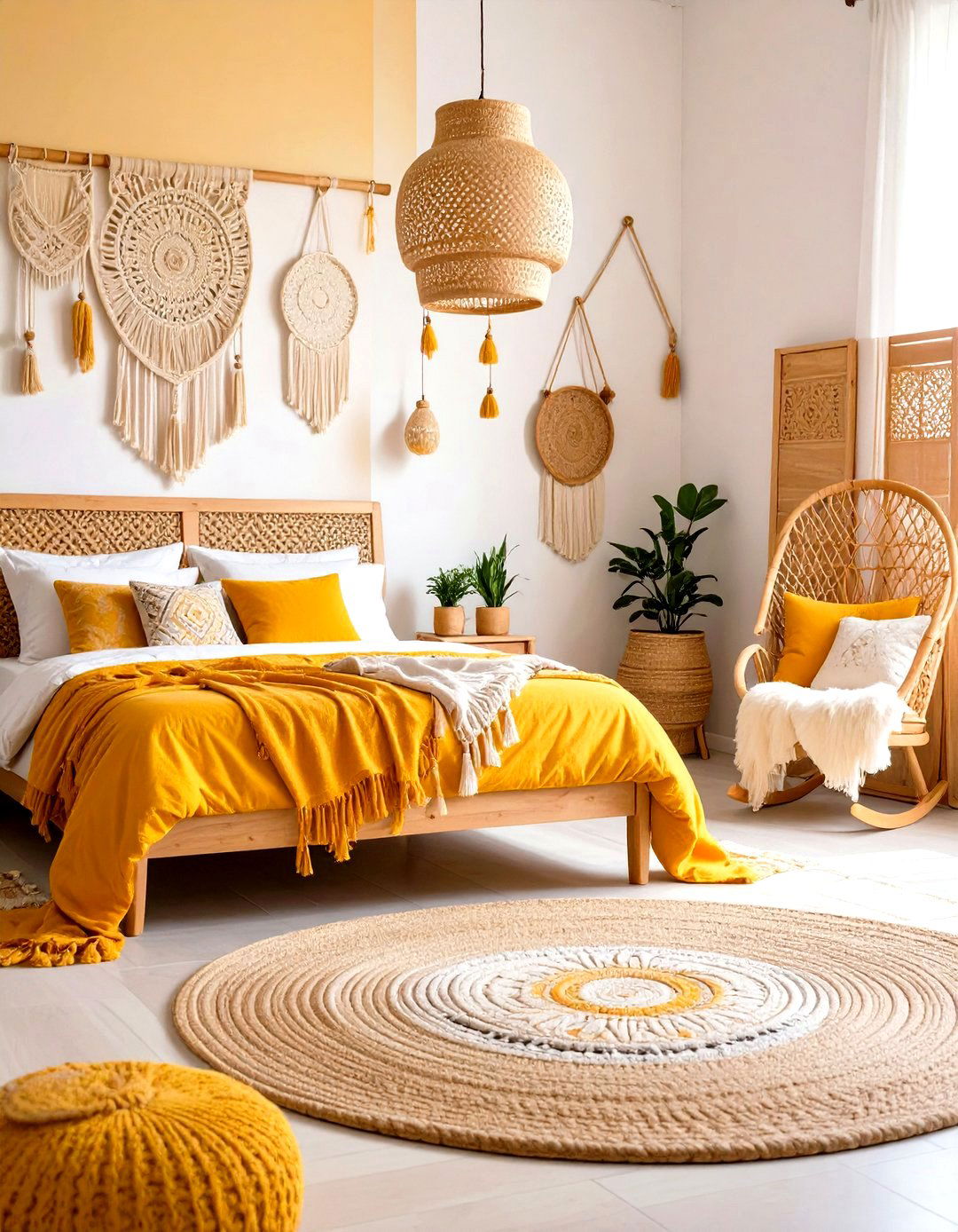 Yellow Bohemian Bedroom Style - 24 Yellow Bedroom Ideas