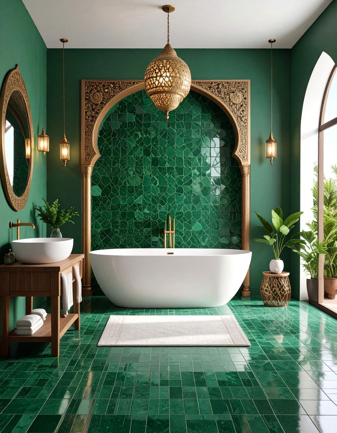 Zellige Handmade Moroccan Tiles - 24 Bathroom Tile Ideas