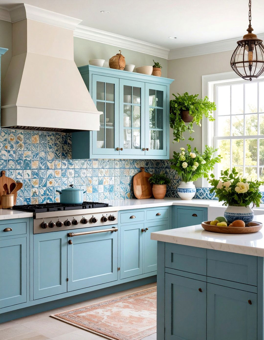 Zellige Tile Texture Interest - 24 coastal kitchen ideas