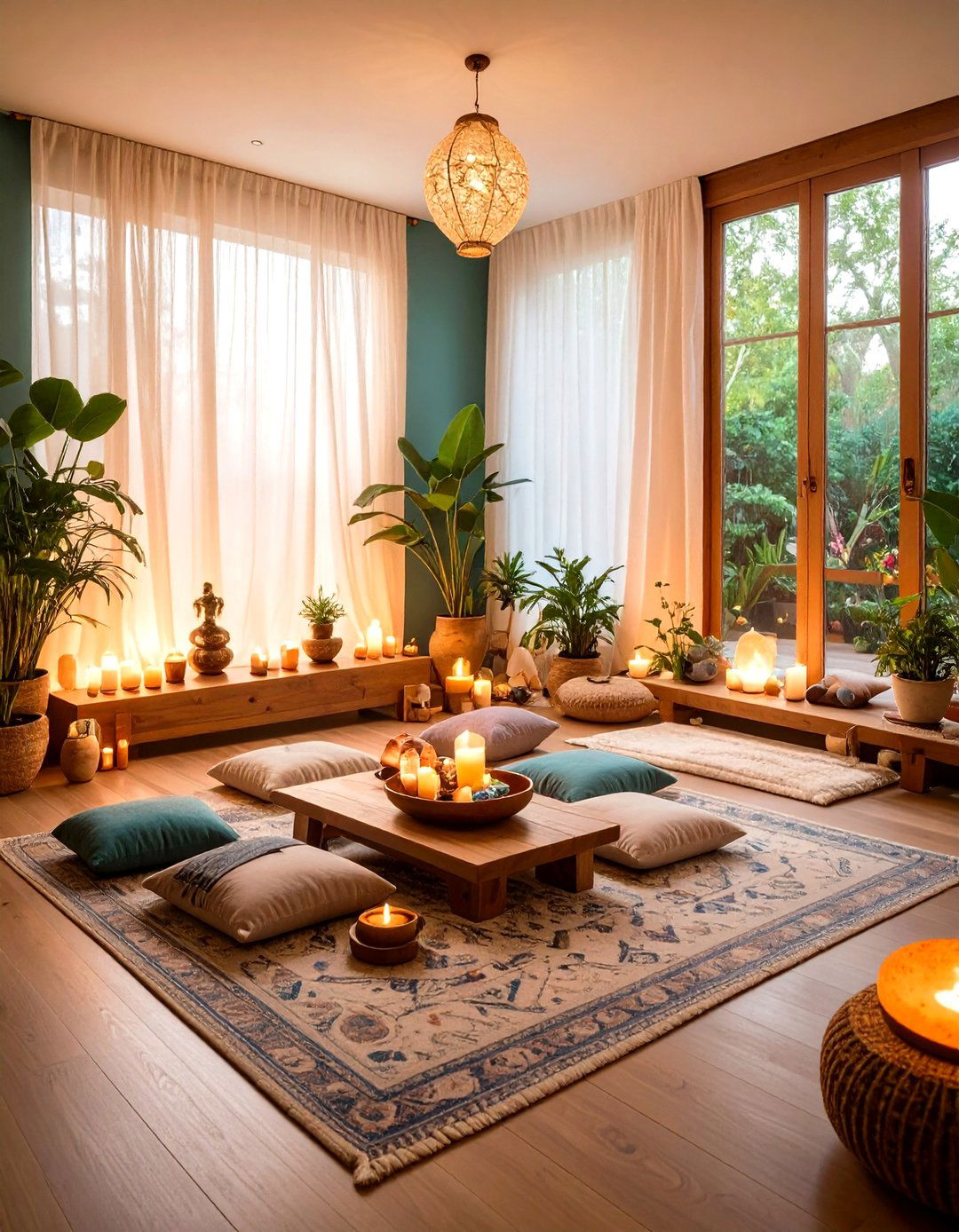 Zen Bohemian Meditation Corner - 24 Bohemian Interior Design Ideas