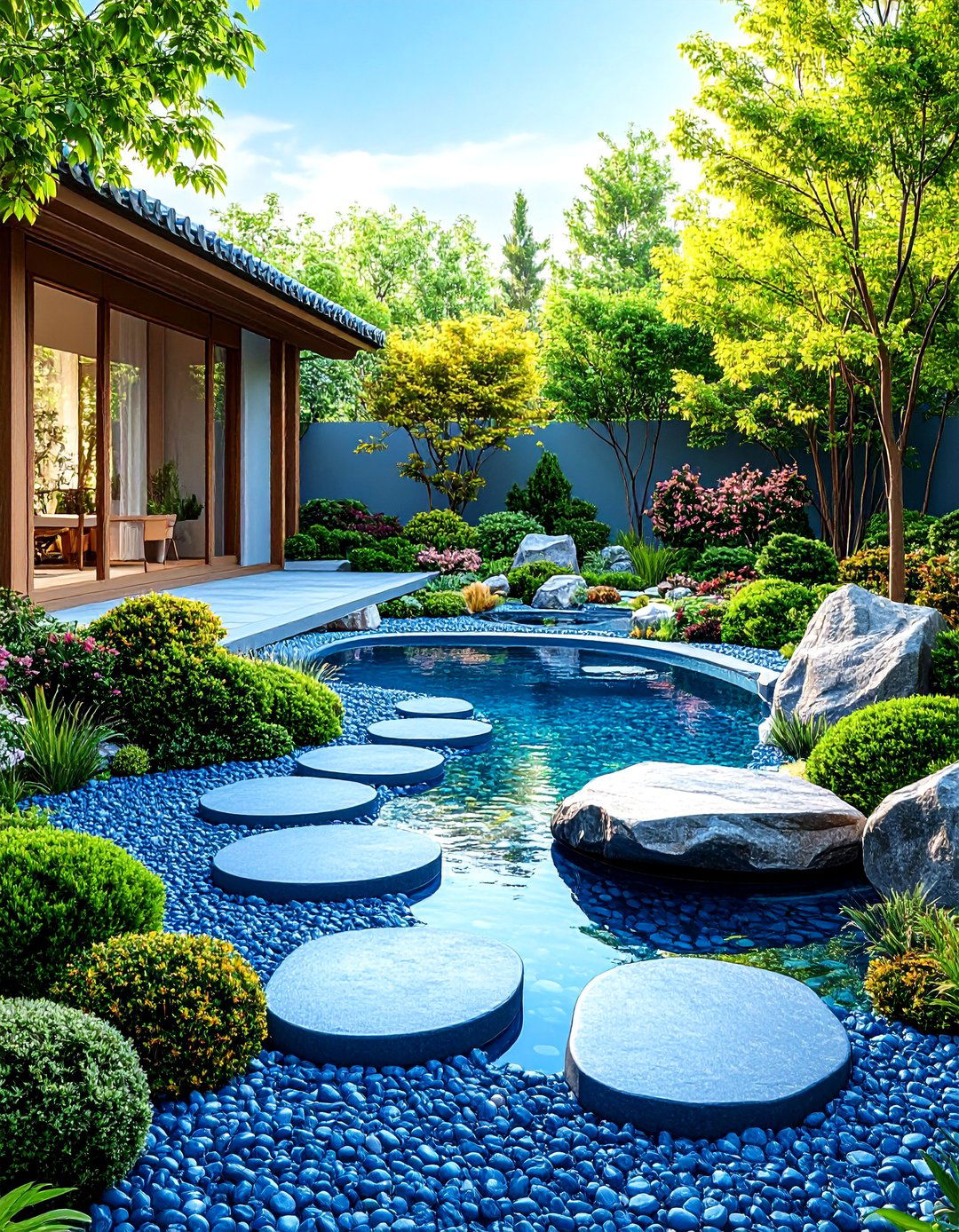 Zen Garden Bluestone Meditation Space - 24 Bluestone Patio Ideas