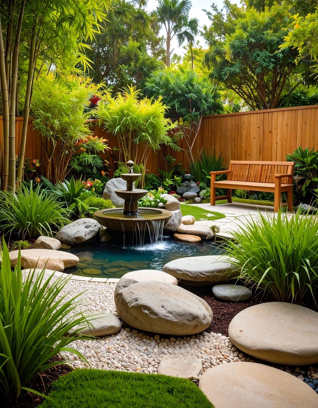 Zen Garden Meditation Space - 24 Florida Backyard Ideas