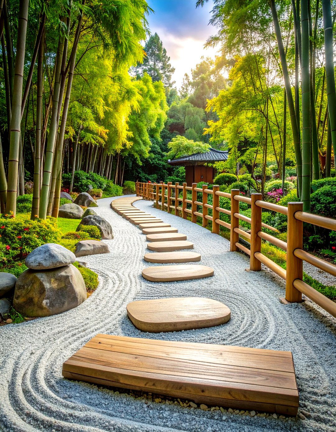 Zen Garden Meditation Walkway - 24 Elevated Walkway Ideas