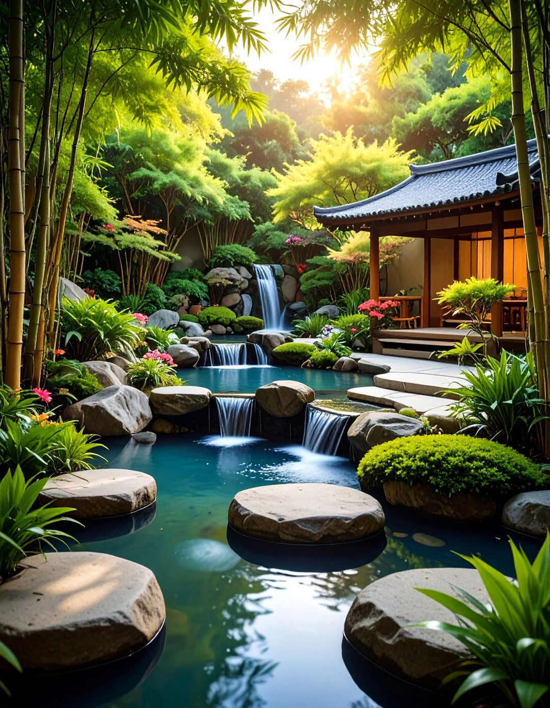 Zen Garden Tranquil Retreat Catio - 24 Outdoor Catio Ideas