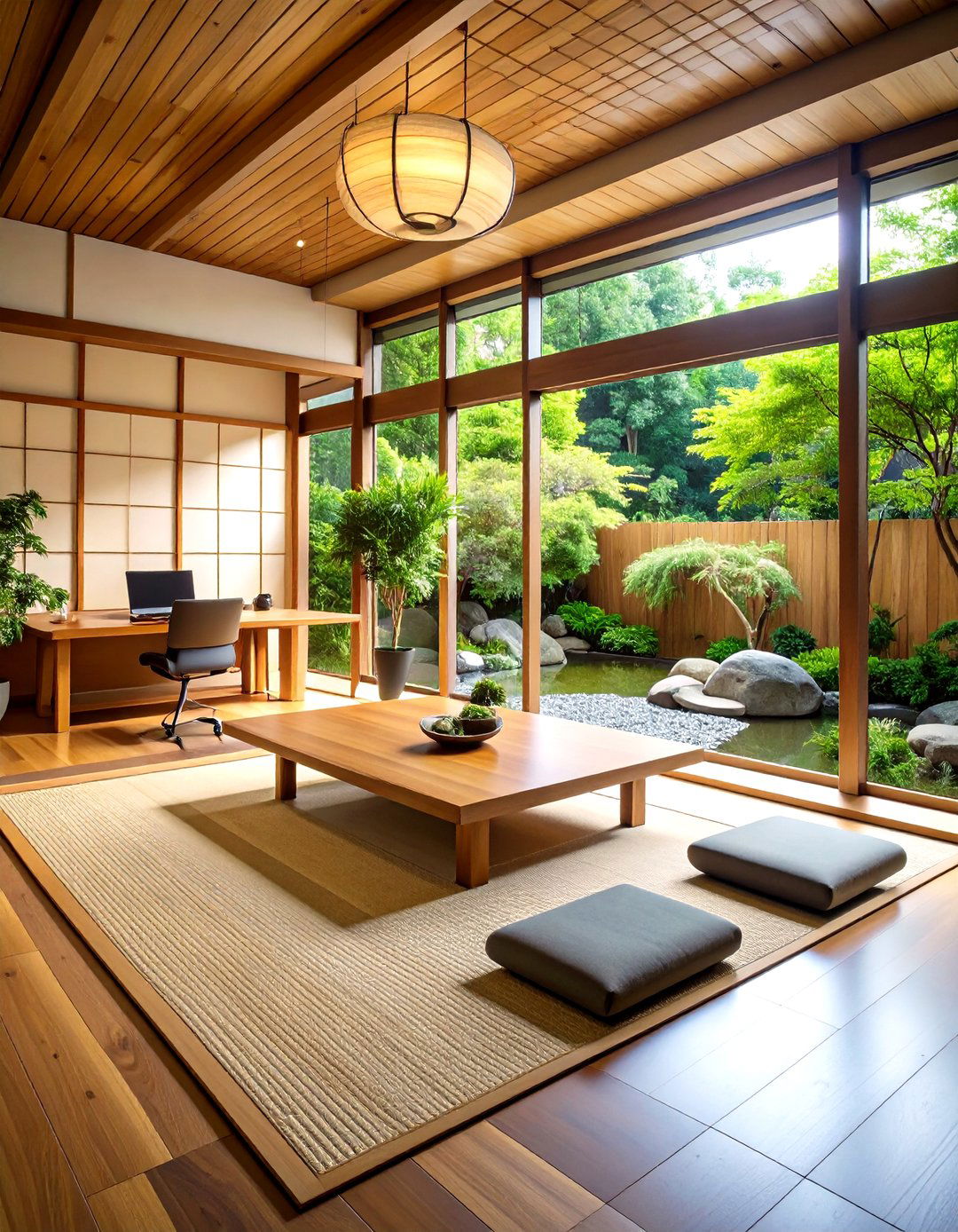 Zen Garden Tranquility Space - 24 Home Office for Couples Ideas and Designs