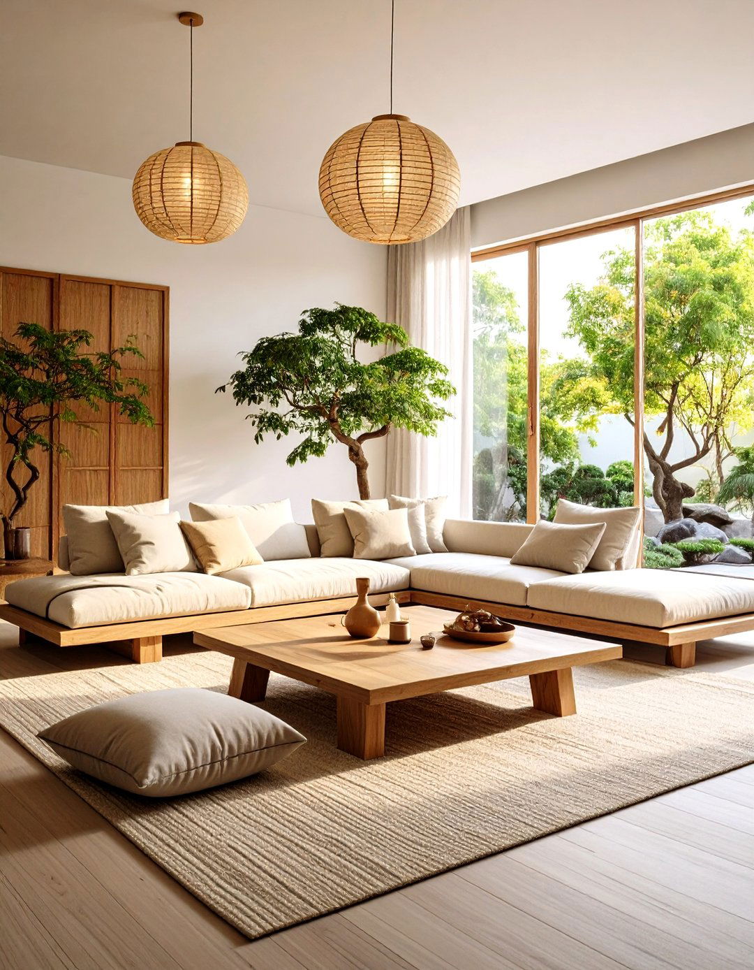 Zen Living Room with Minimalist Design and Natural Elements - 24 Cozy Living Room Ideas