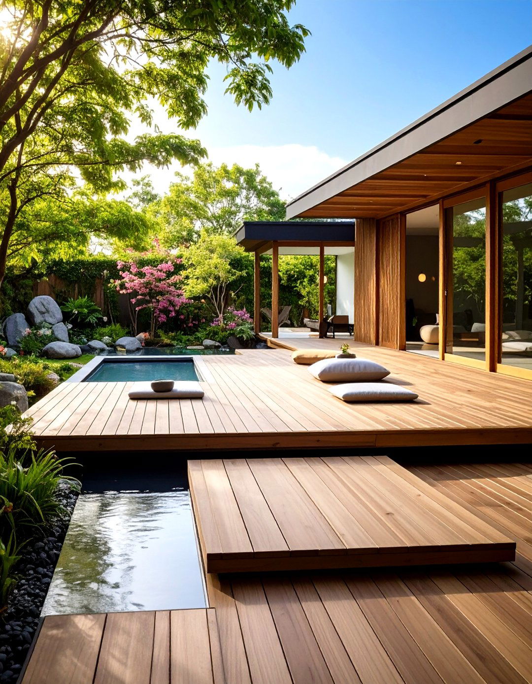 Zen Meditation Deck Sanctuary - 24 Large Deck Ideas