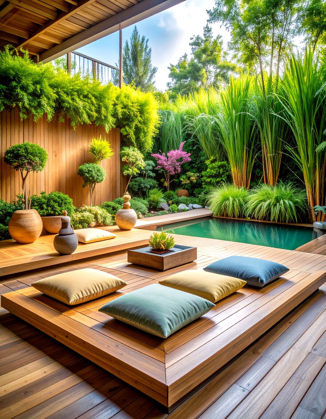 Zen Meditation Garden Retreat - 24 Patio Small Garden Ideas