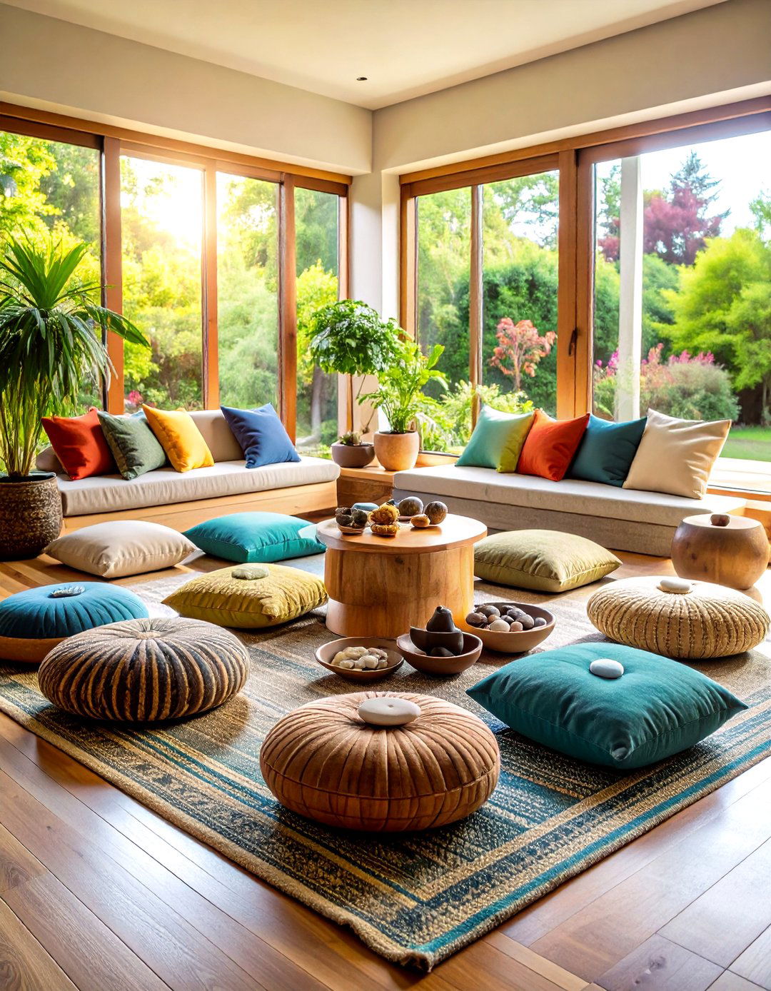 Zen Meditation Living Room - 24 Organic Modern Living Room Design Ideas