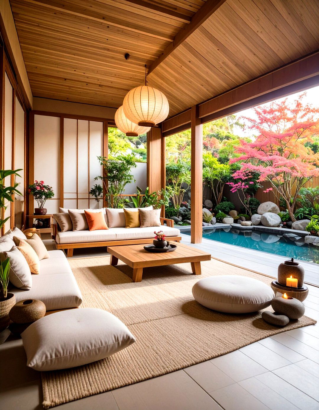 Zen Meditation Retreat - 24 Large Balcony Ideas