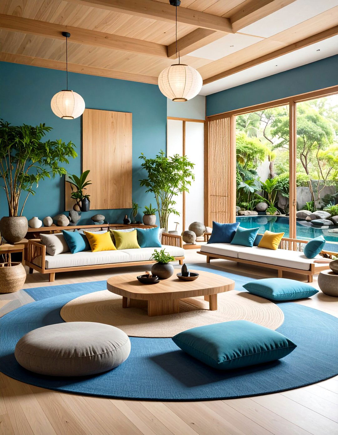Zen Natural Living Room Sanctuary - 24 Natural Living Room Ideas