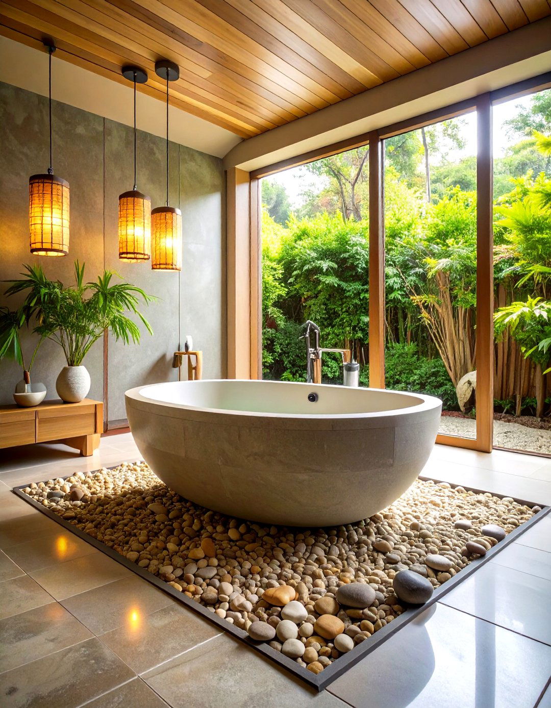Zen Spa Bathroom Sanctuary - 24 Natural Bathroom Ideas