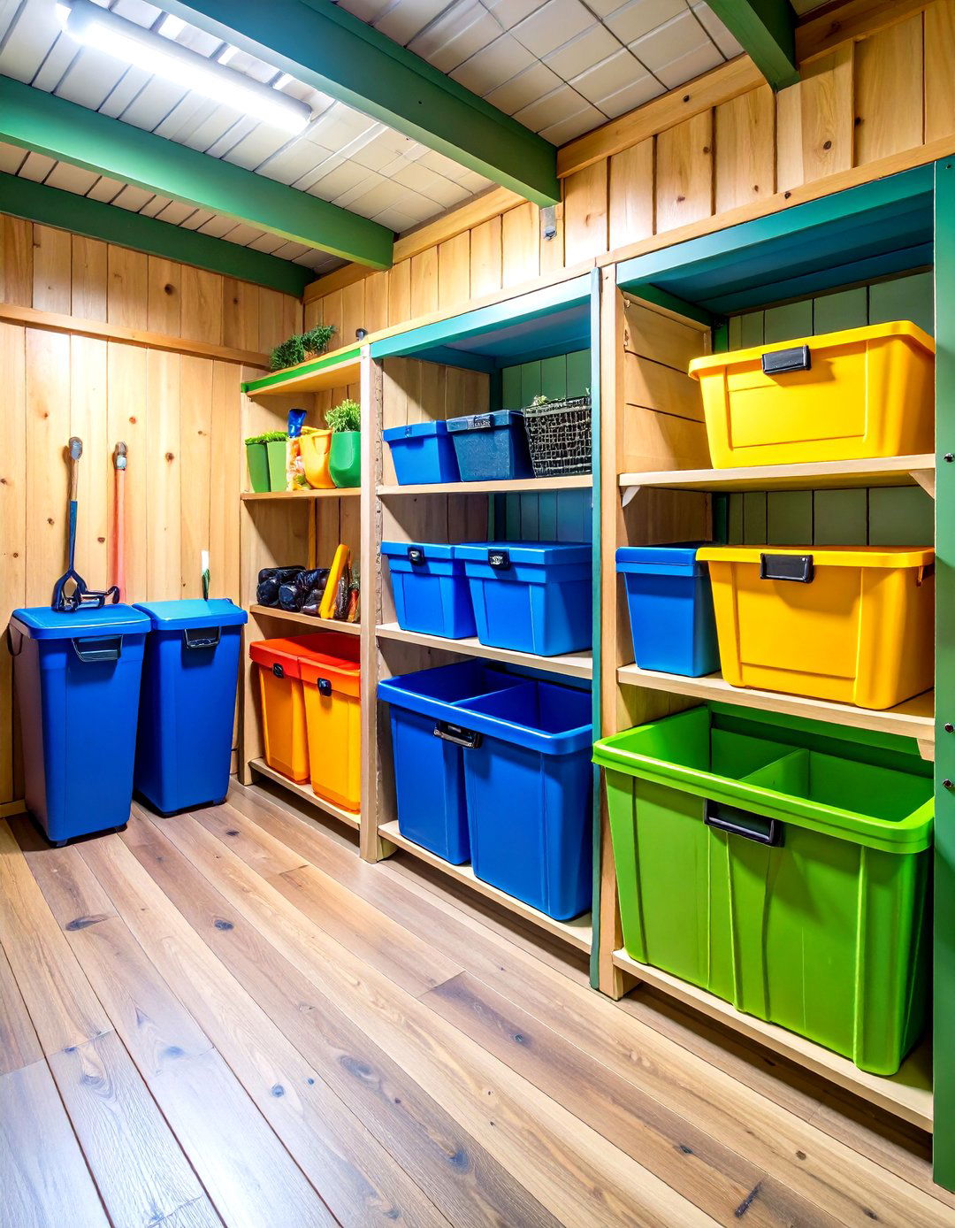 Zone Based Storage Categories - 24 Shed Organization Ideas