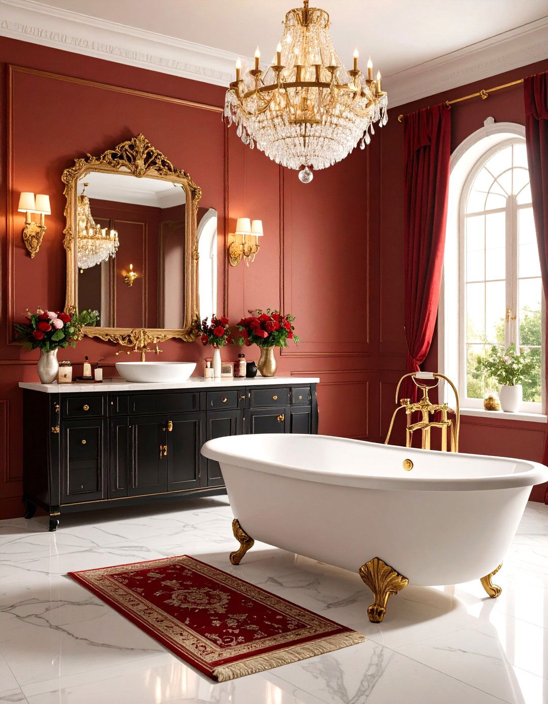 s Hollywood Regency - 24 Vintage Bathroom Ideas