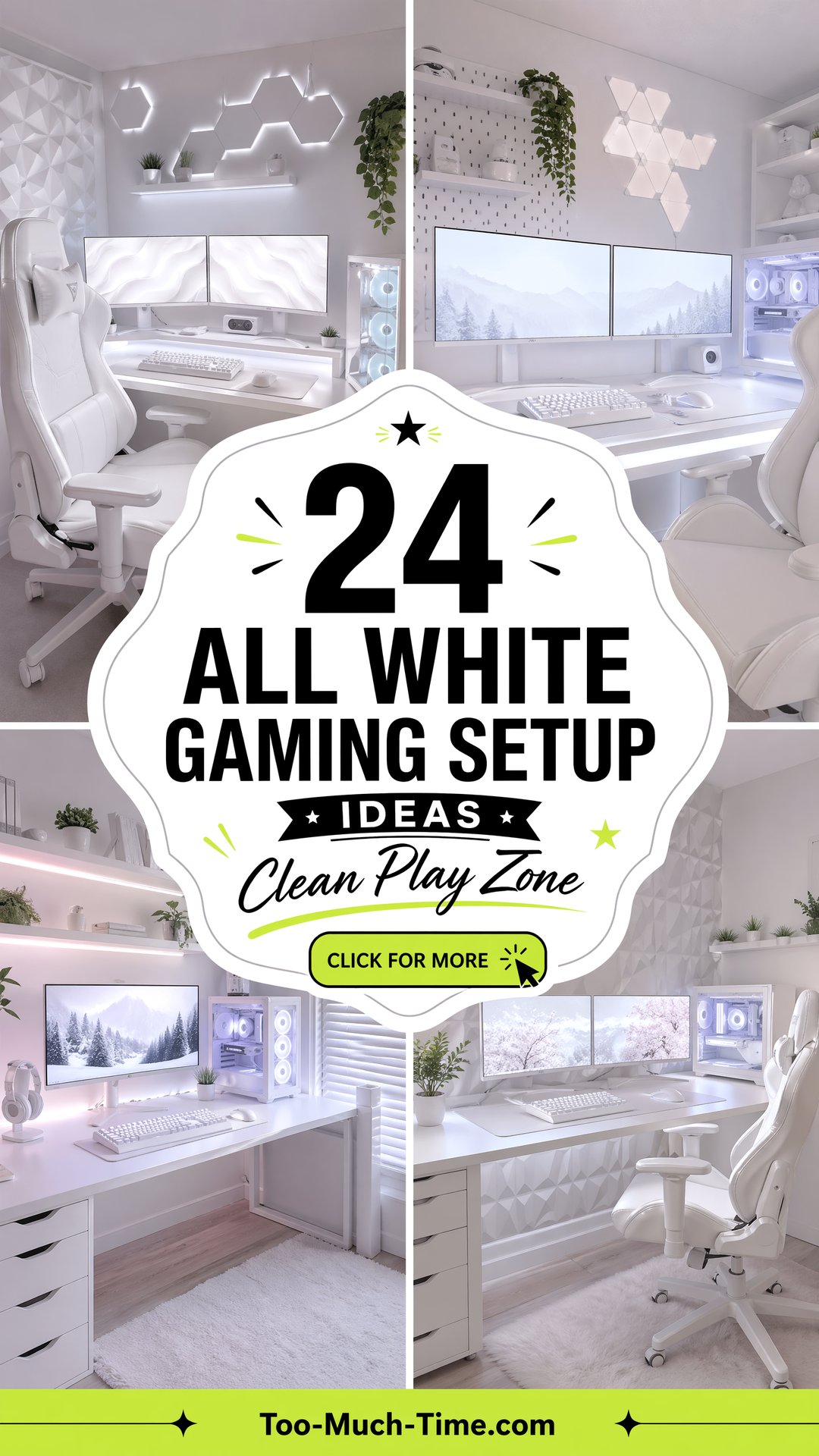 24 All White Gaming Setup Ideas for Clean Play At Home - 24 All White Gaming Setup Ideas for Clean Play At Home