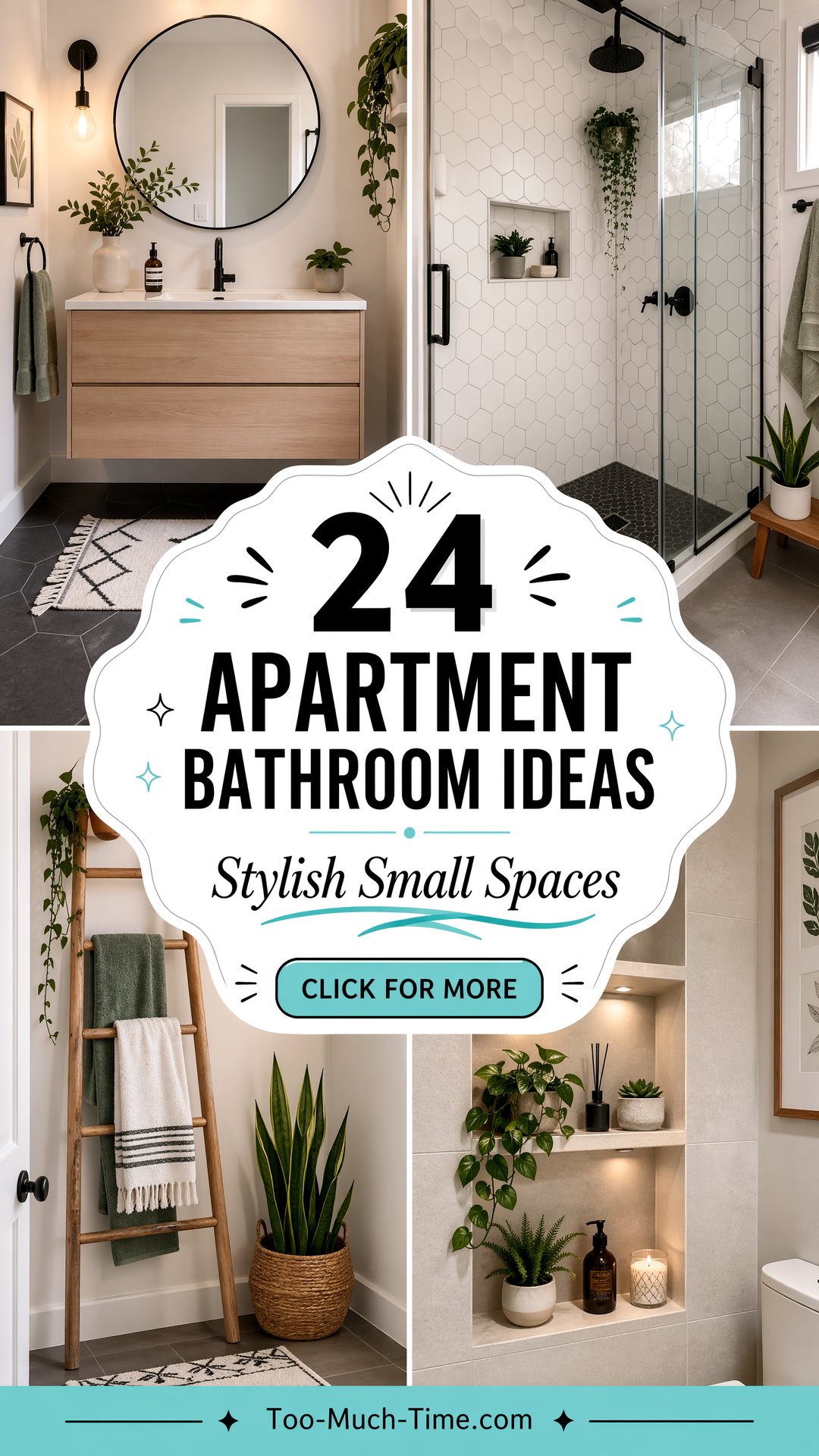 24 Apartment Bathroom Ideas for Small Stylish Baths - 24 Apartment Bathroom Ideas for Small, Stylish Baths