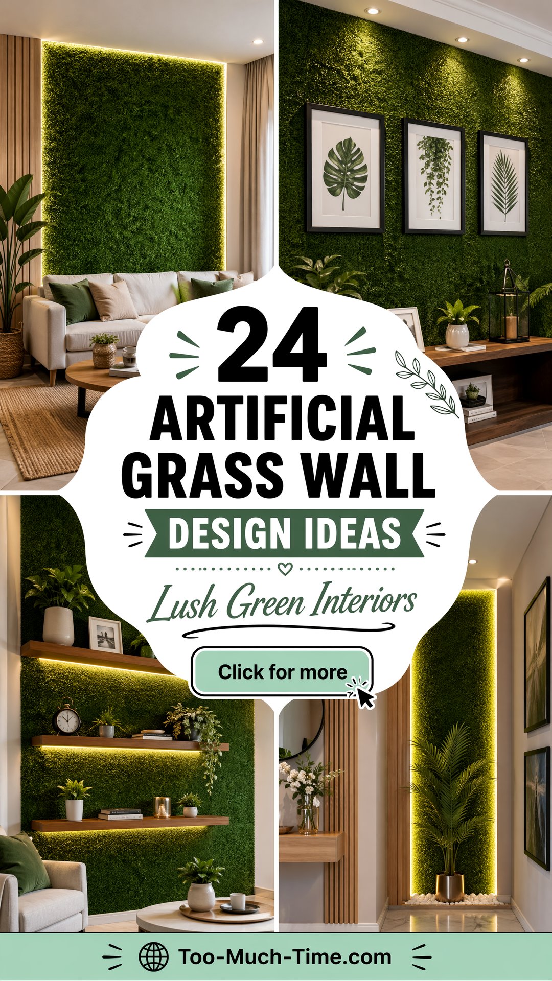 24 Artificial Grass Wall Design Ideas for Interiors - 24 Artificial Grass Wall Design Ideas for Interiors