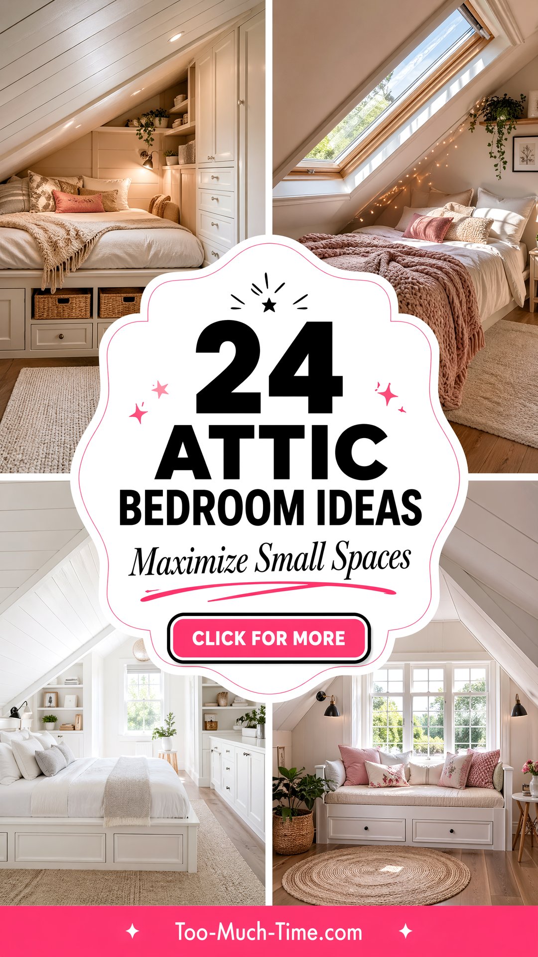 24 Attic Bedroom Ideas to Maximize Small Spaces in Homes - 24 Attic Bedroom Ideas to Maximize Small Spaces in Homes
