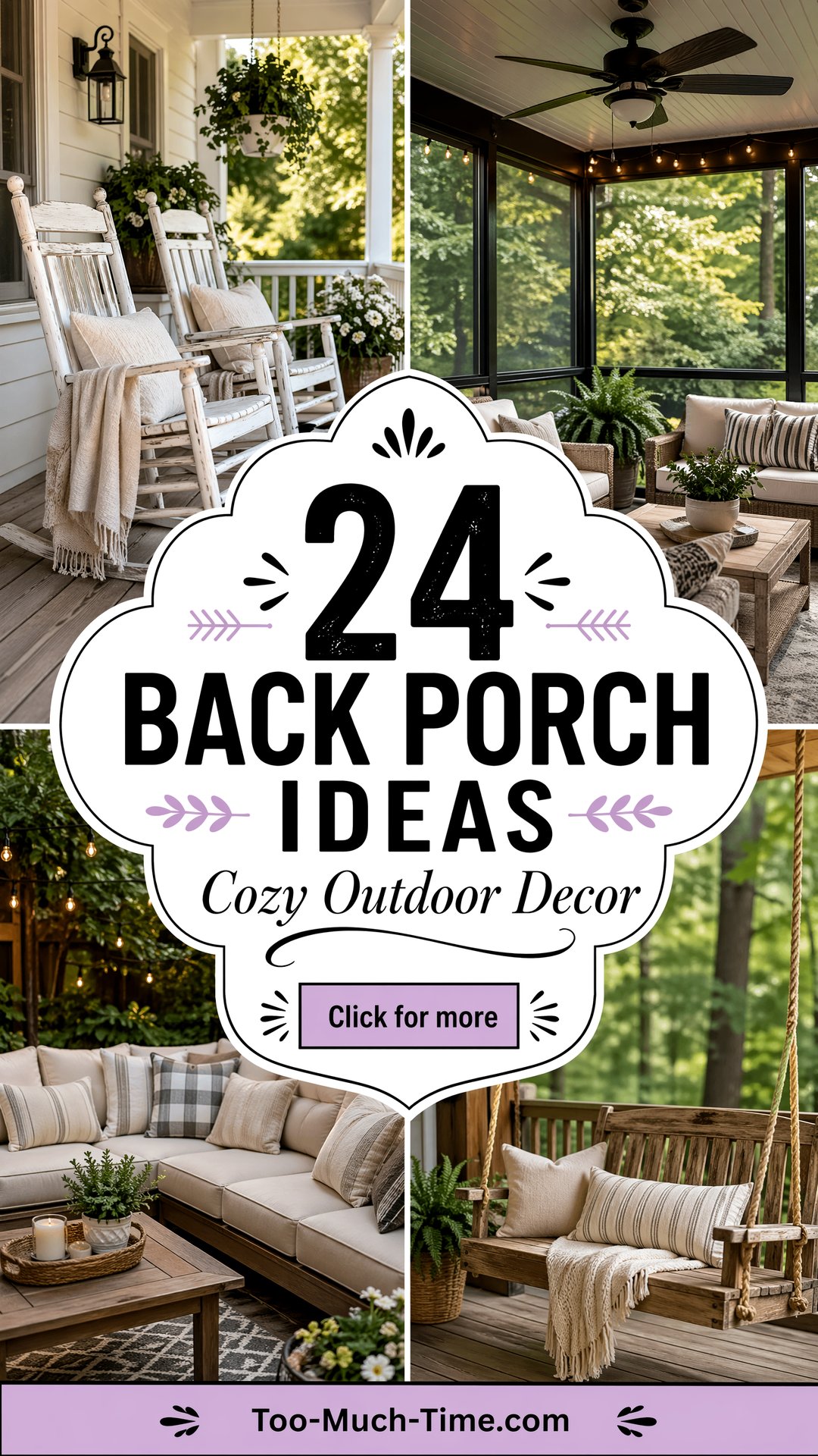 24 Back Porch Ideas for Cozy Outdoor Spaces and Decor - 24 Back Porch Ideas for Cozy Outdoor Spaces & Decor