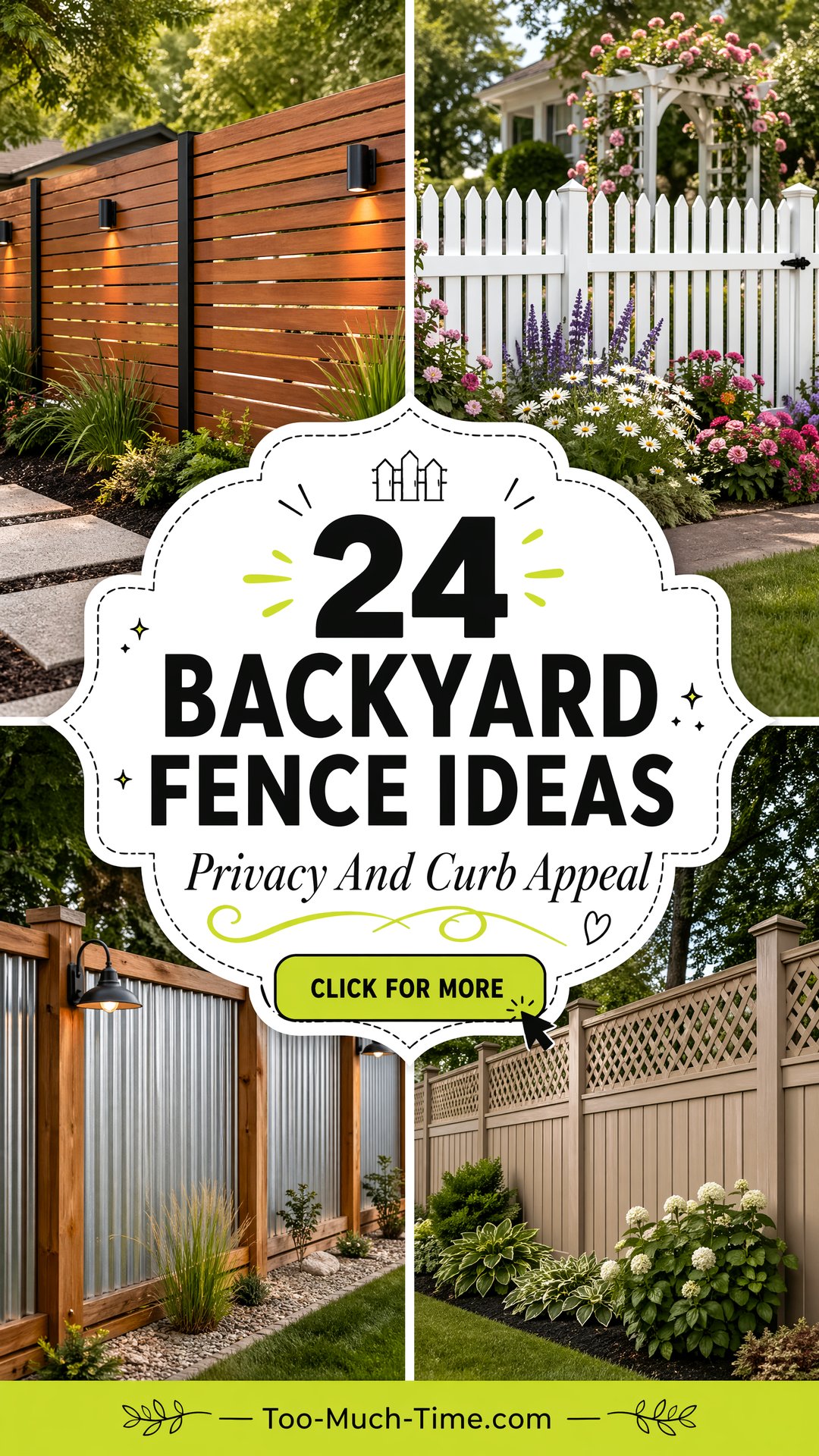 24 Backyard Fence Ideas for Privacy and Curb Appeal - 24 Backyard Fence Ideas for Privacy and Curb Appeal
