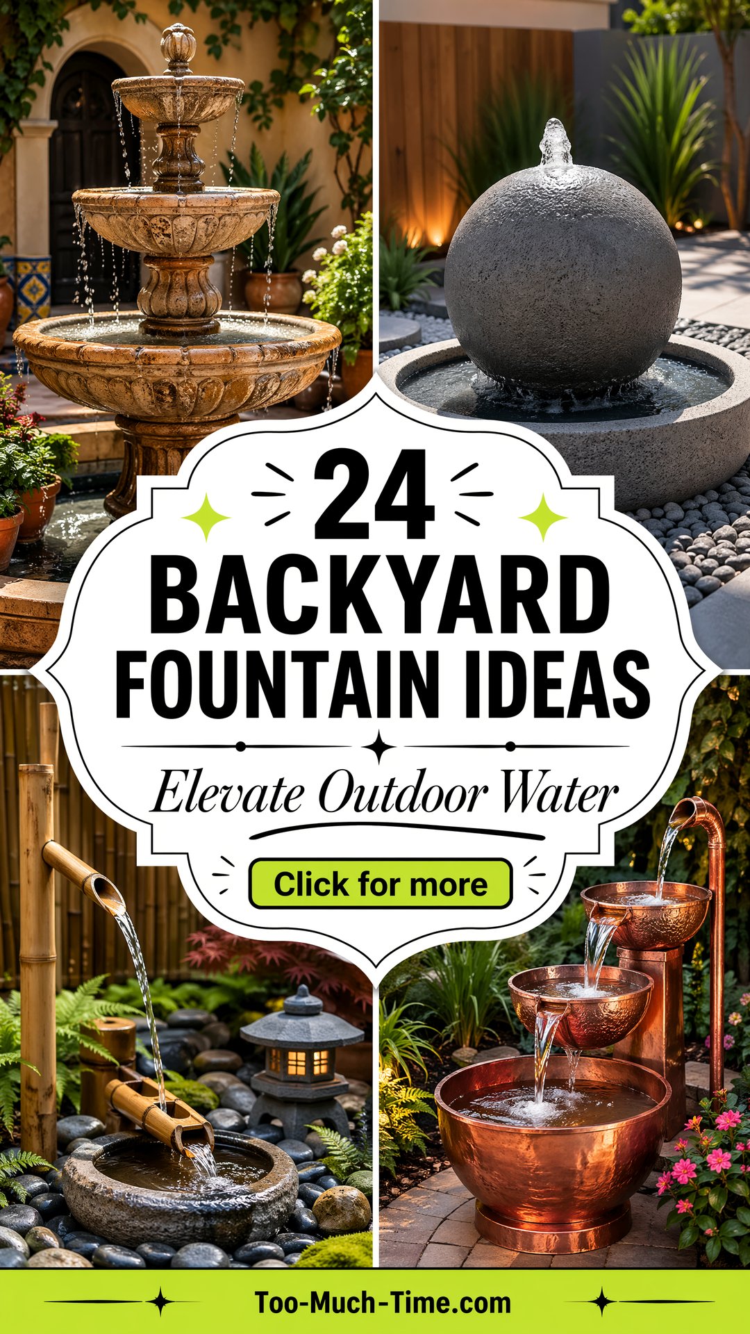 24 Backyard Fountain Ideas to Elevate Outdoor Water - 24 Backyard Fountain Ideas to Elevate Outdoor Water