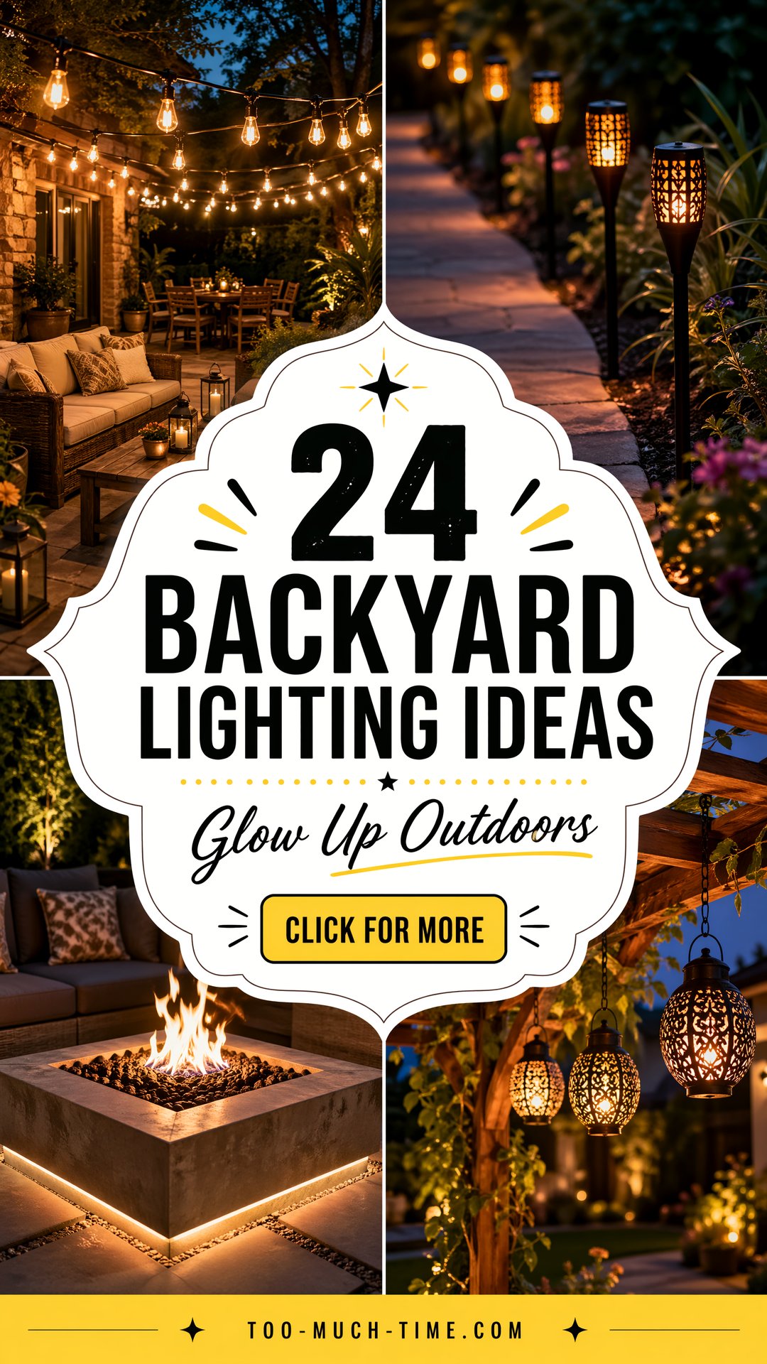 24 Backyard Lighting Ideas for Gorgeous Outdoor Spaces - 24 Backyard Lighting Ideas for Gorgeous Outdoor Spaces