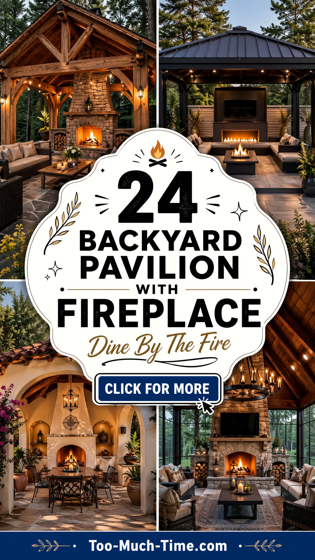 24 Backyard Pavilion with Fireplace for Outdoor Dining - 24 Backyard Pavilion with Fireplace for Outdoor Dining