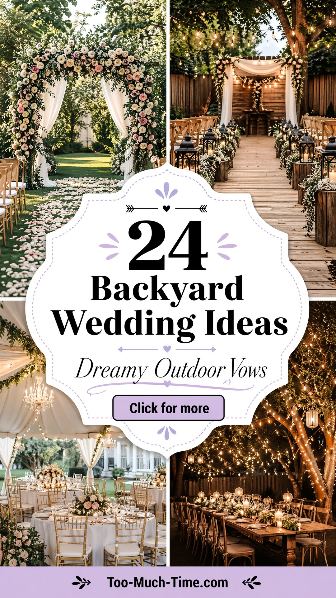 24 Backyard Wedding Ideas for Charming Outdoor Celebrations - 24 Backyard Wedding Ideas for Charming Outdoor Celebrations