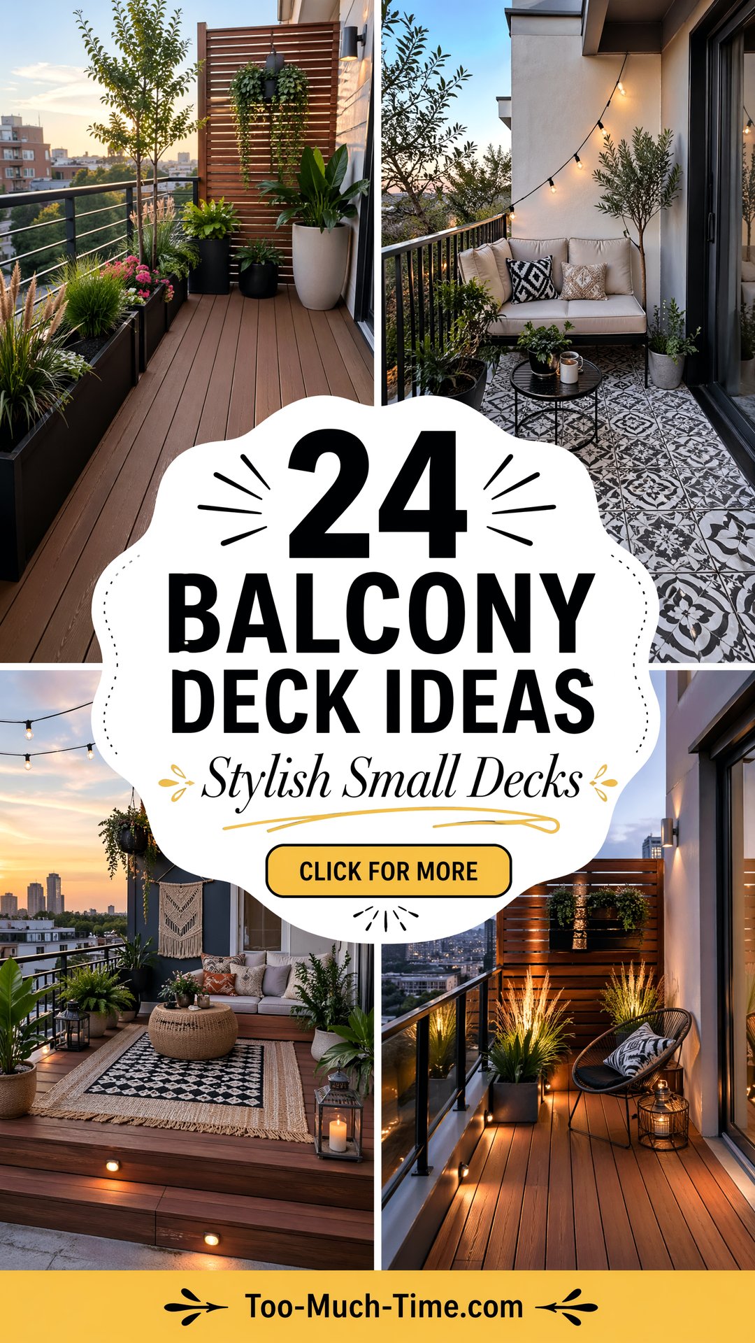 24 Balcony Deck Ideas Stylish Setups for Small Spaces - 24 Balcony Deck Ideas: Stylish Setups for Small Spaces
