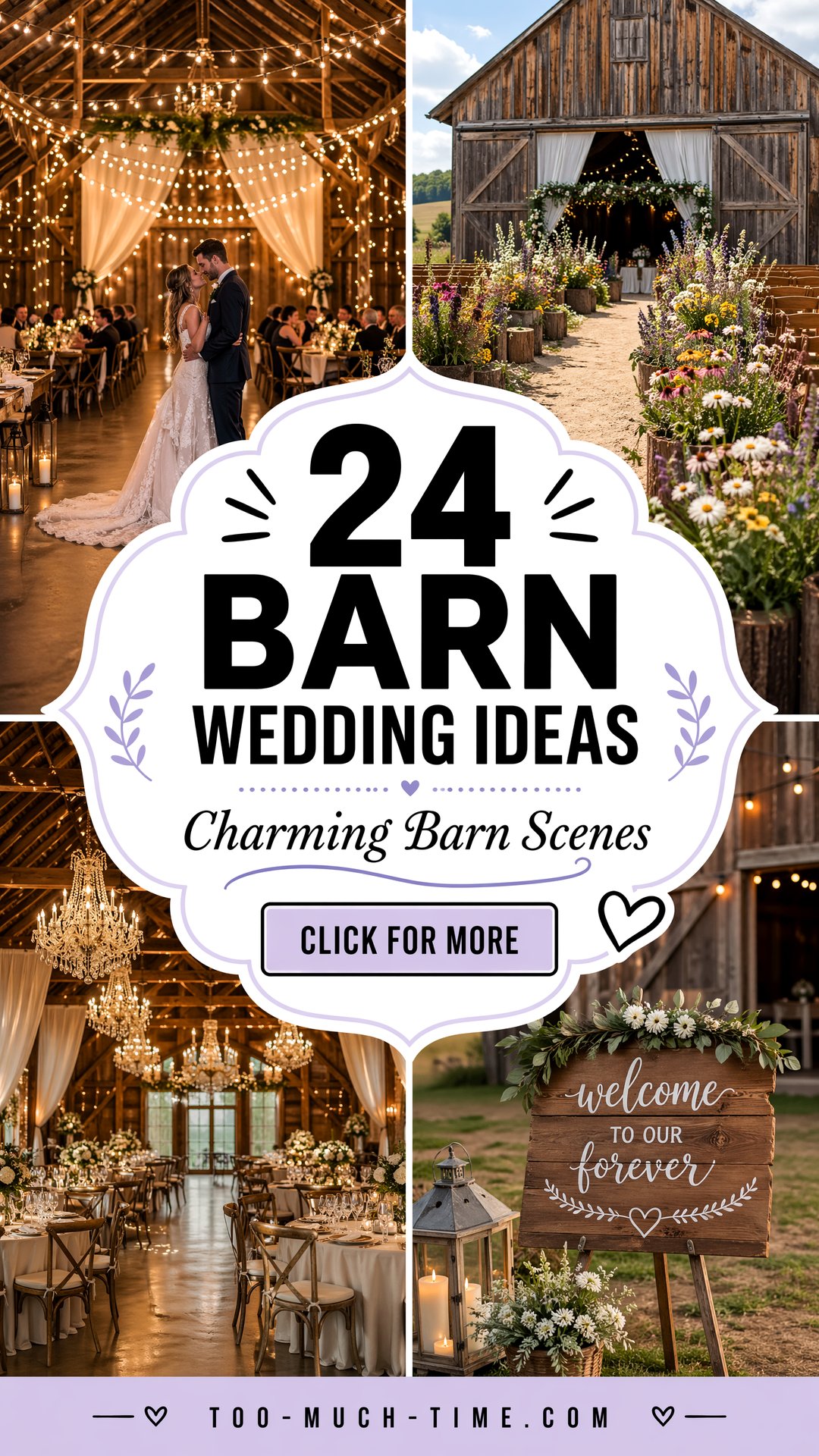 24 Barn Wedding Ideas for Charming Barn Wedding Scenes - 24 Barn Wedding Ideas for Charming Barn Wedding Scenes