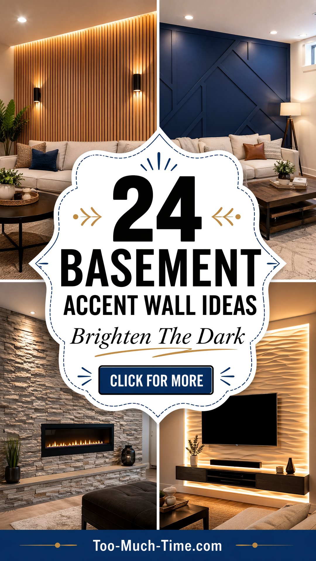24 Basement Accent Wall Ideas to Brighten Dark Spaces - 24 Basement Accent Wall Ideas to Brighten Dark Spaces