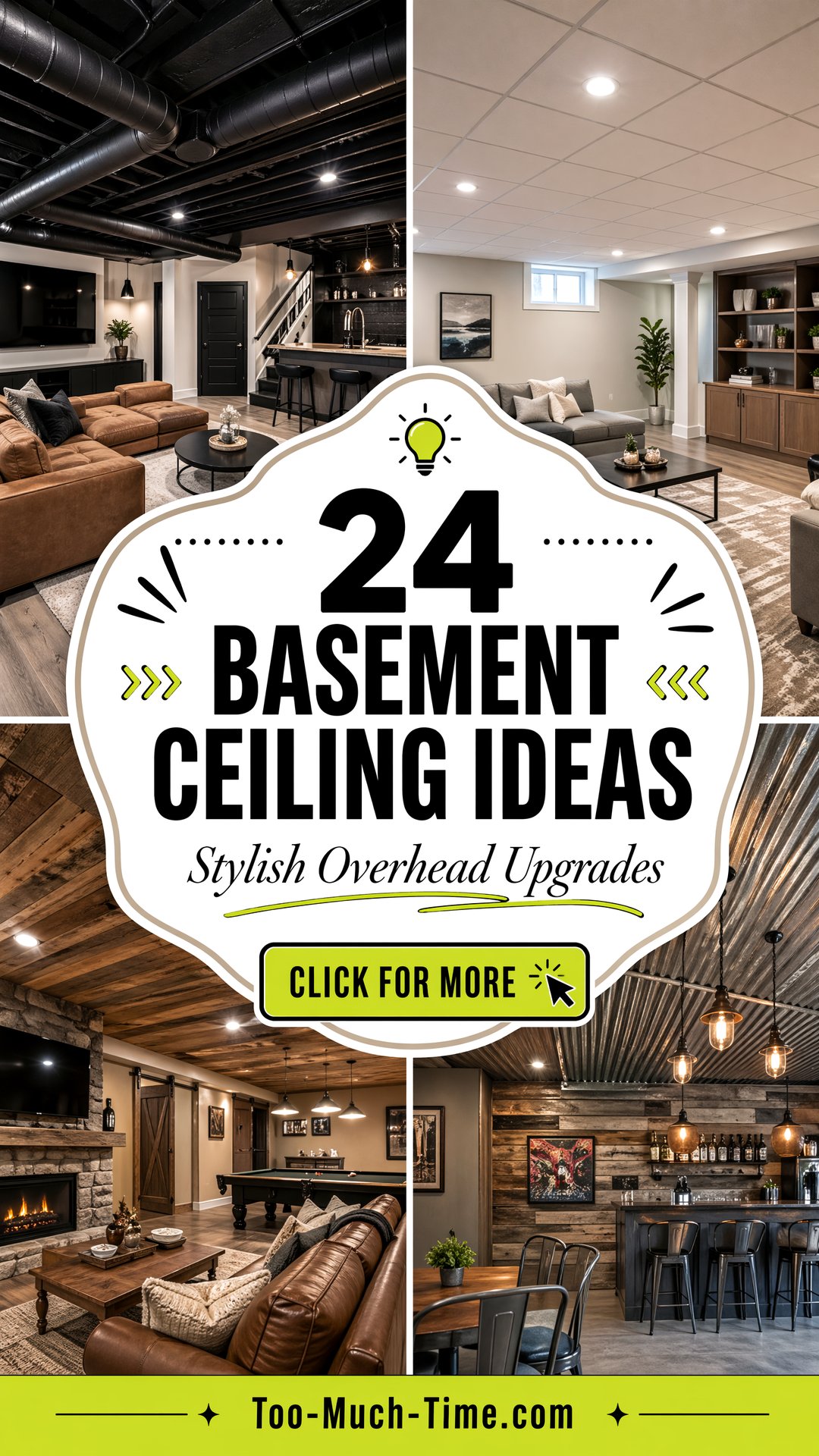 24 Basement Ceiling Ideas Stylish Affordable Hacks - 24 Basement Ceiling Ideas: Stylish, Affordable Hacks