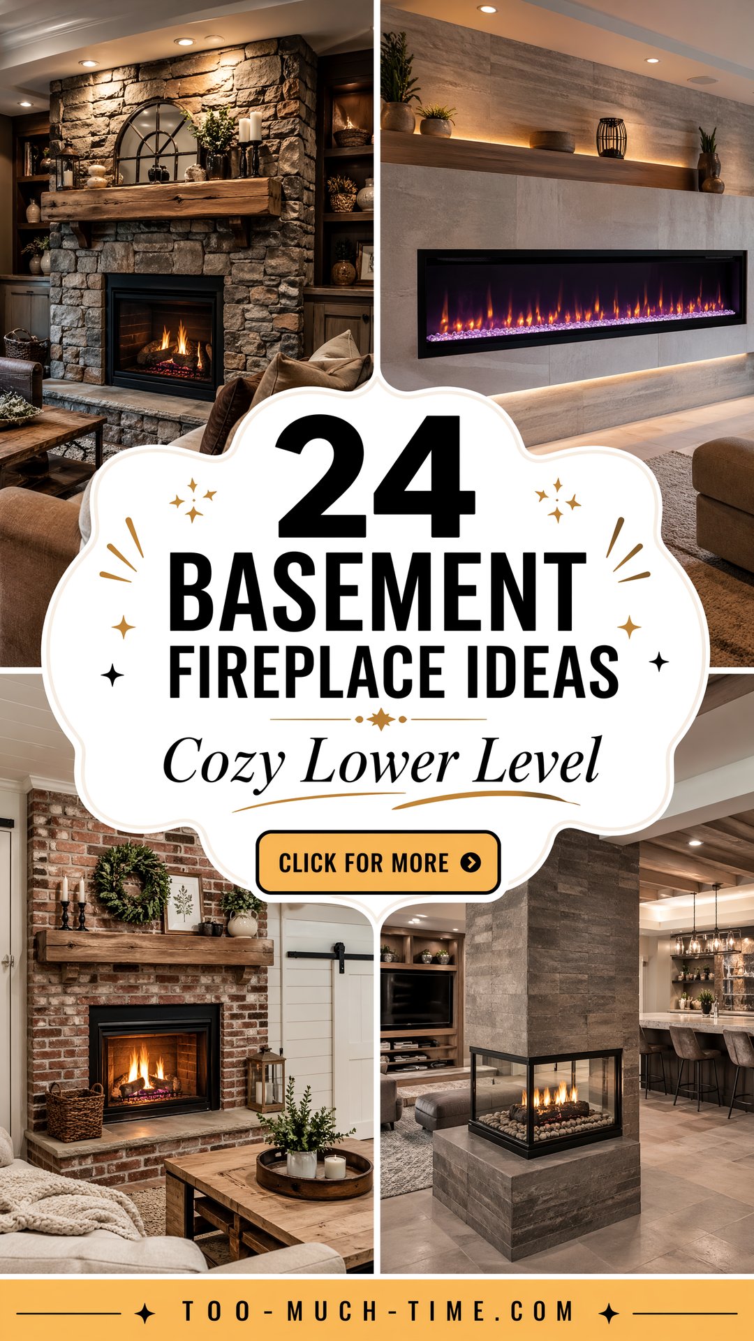 24 Basement Fireplace Ideas Cozy Layouts for Basements - 24 Basement Fireplace Ideas: Cozy Layouts for Basements