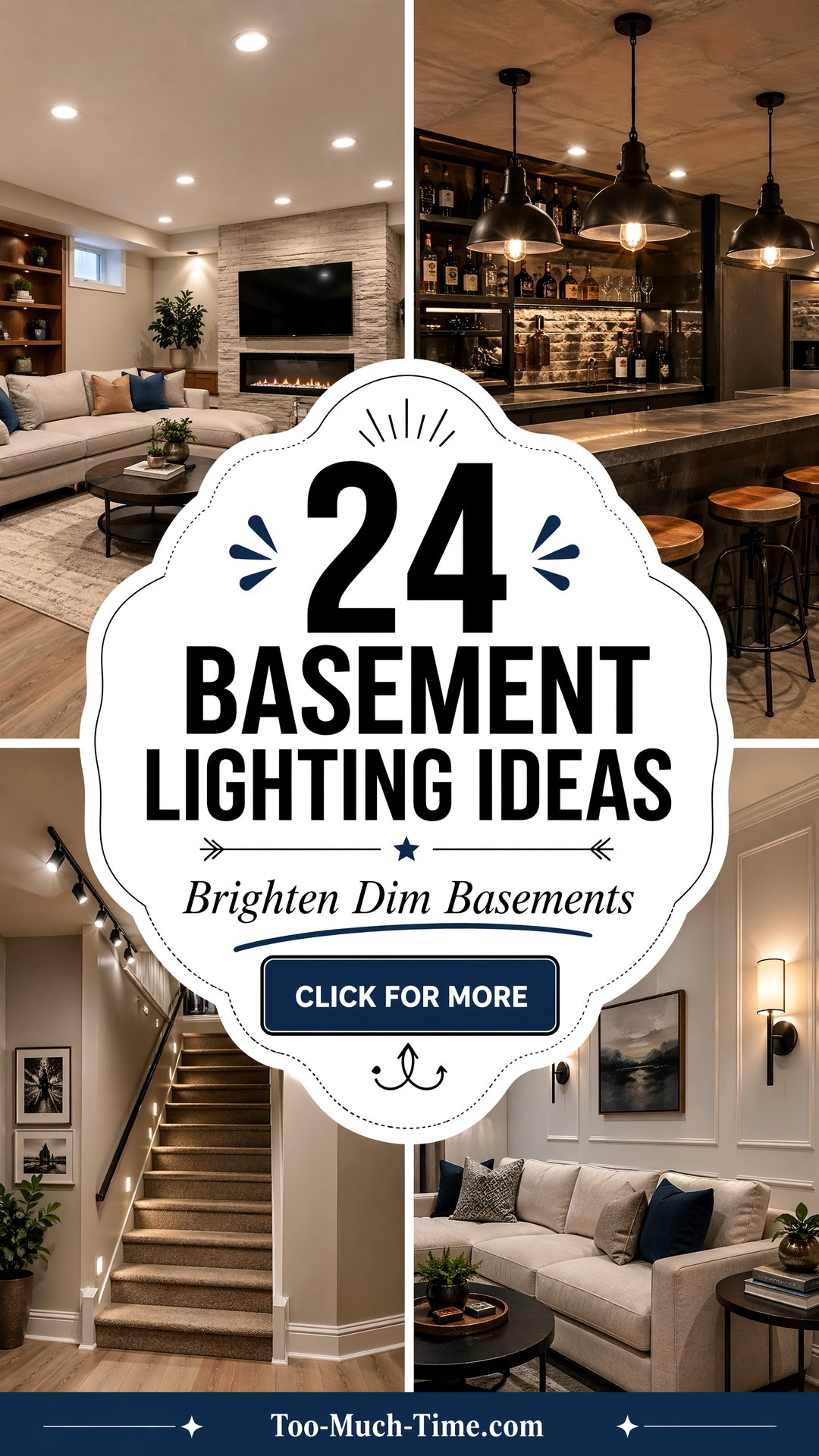24 Basement Lighting Ideas Brighten Dim Basements. - 24 Basement Lighting Ideas: Brighten Dim Basements.