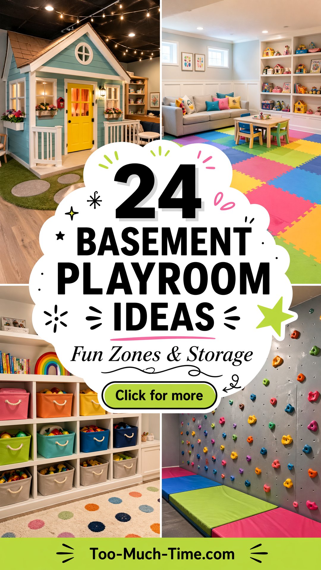 24 Basement Playroom Ideas Fun Zones and Storage. - 24 Basement Playroom Ideas: Fun Zones and Storage.