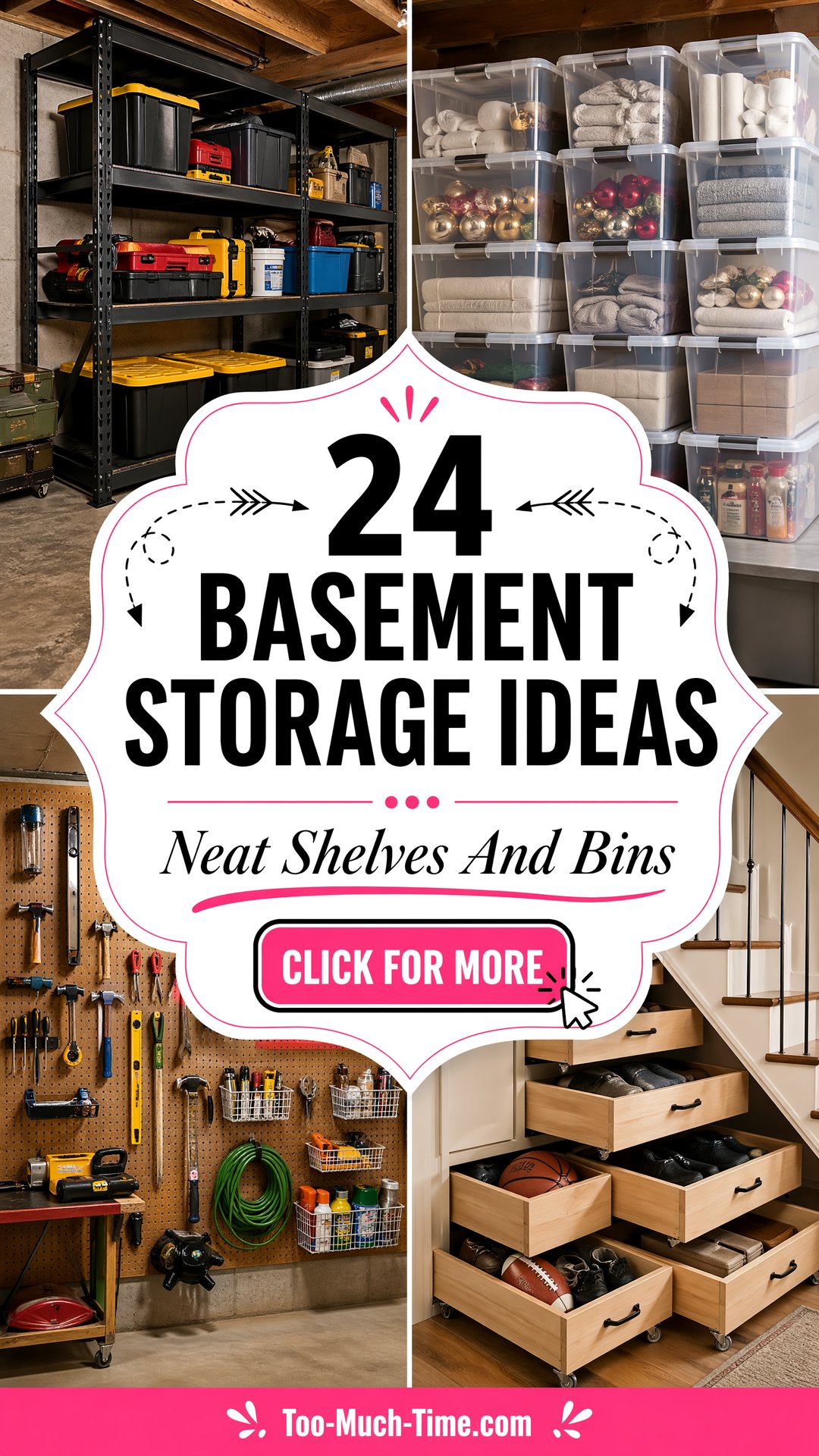 24 Basement Storage Ideas for Neat Shelves and Bins - 24 Basement Storage Ideas for Neat Shelves and Bins