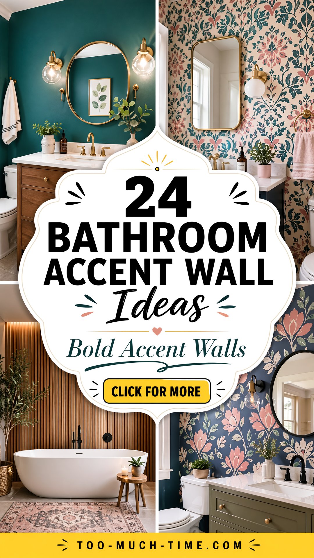 24 Bathroom Accent Wall Ideas for Bold Accents Today - 24 Bathroom Accent Wall Ideas for Bold Accents Today