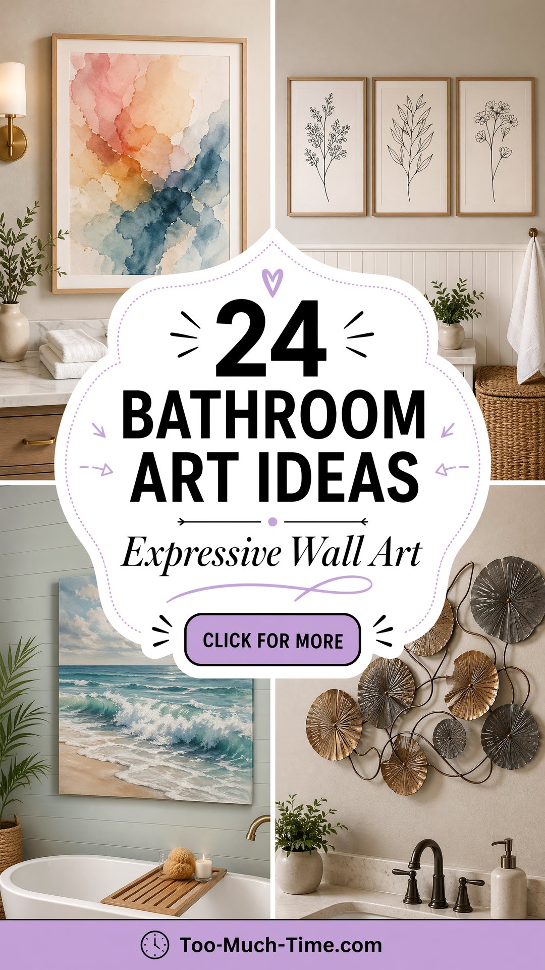 24 Bathroom Art Ideas for Expressive Corners and Walls - 24 Bathroom Art Ideas for Expressive Corners and Walls