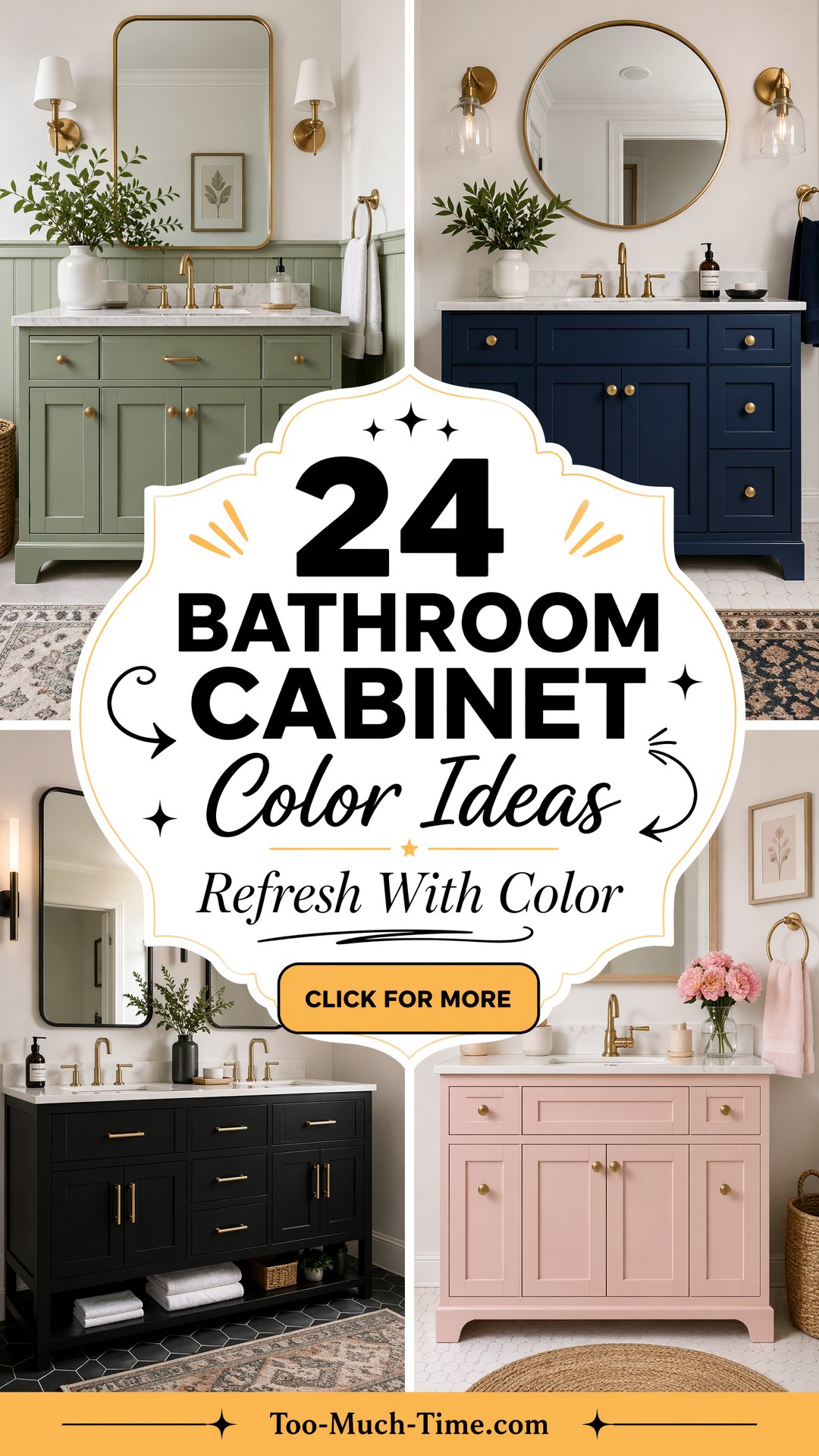 24 Bathroom Cabinet Color Ideas for a Refreshed Look - 24 Bathroom Cabinet Color Ideas for a Refreshed Look