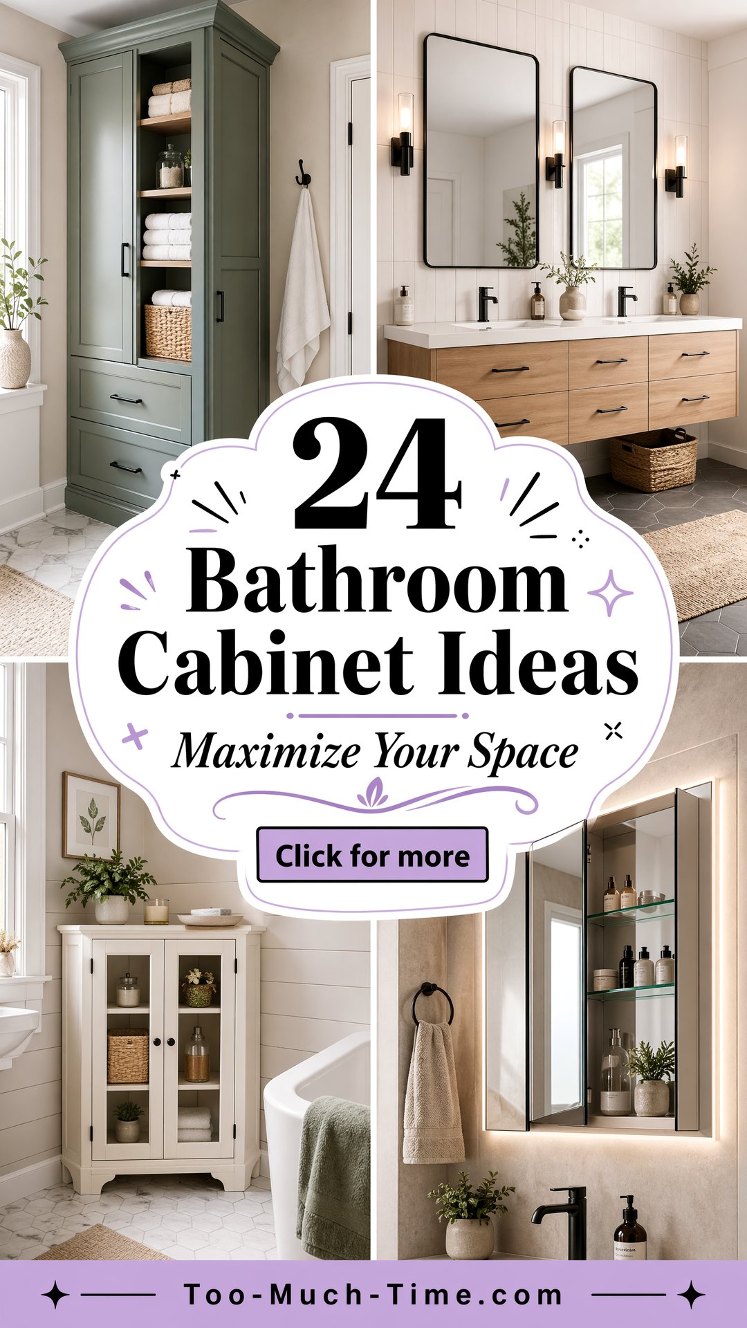 24 Bathroom Cabinet Ideas to Maximize Space Efficiently - 24 Bathroom Cabinet Ideas to Maximize Space Efficiently