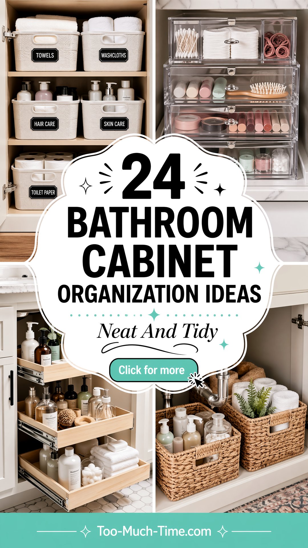24 Bathroom Cabinet Organization Ideas for Neat Storage - 24 Bathroom Cabinet Organization Ideas for Neat Storage