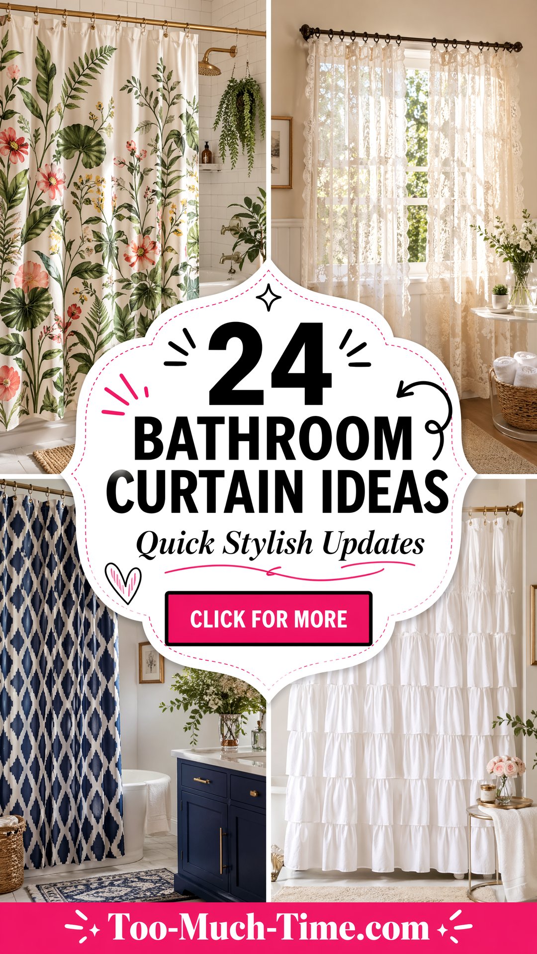 24 Bathroom Curtain Ideas for Quick Stylish Updates - 24 Bathroom Curtain Ideas for Quick, Stylish Updates
