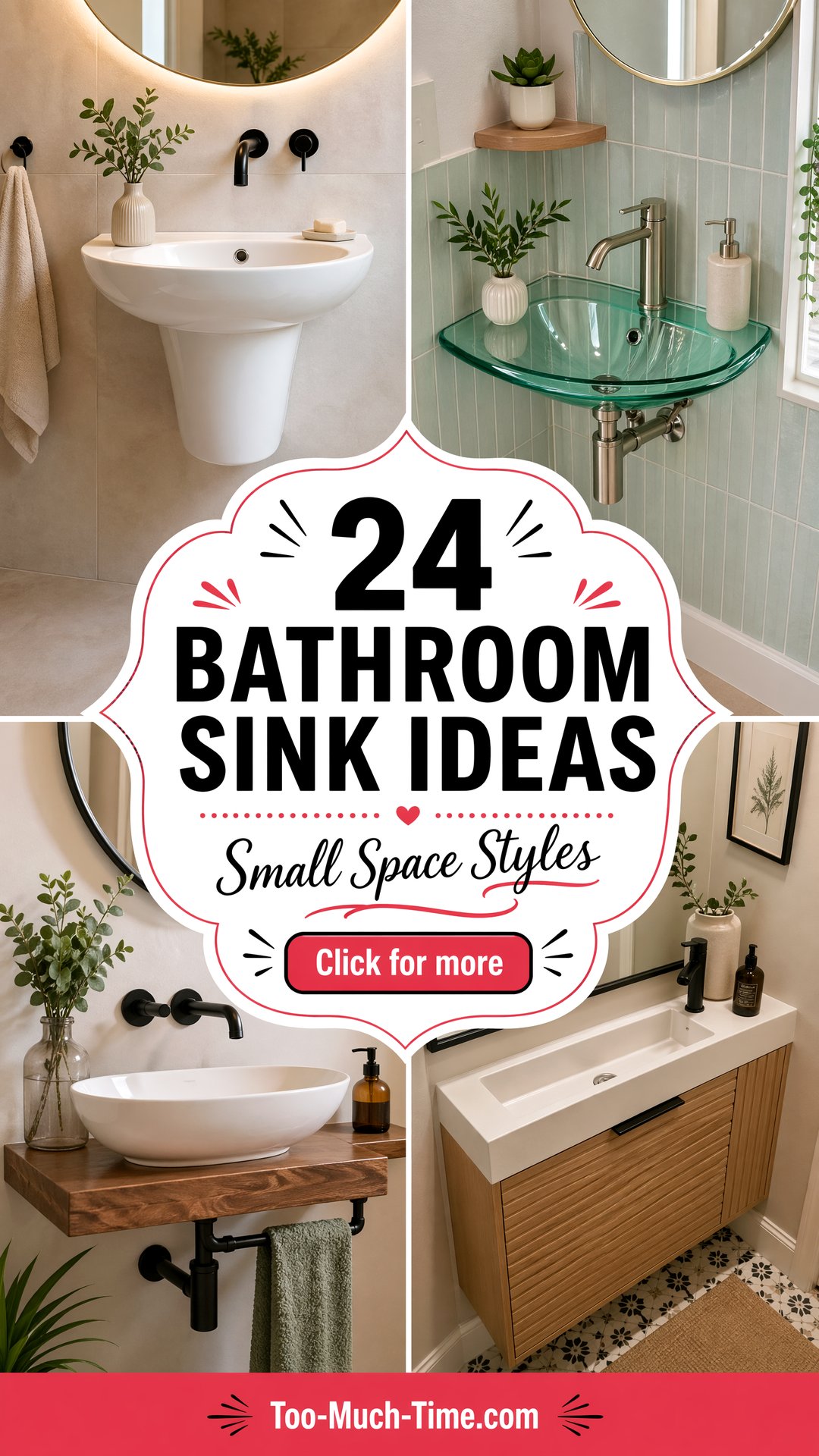 24 Bathroom Sink Ideas for Small Spaces and Styles - 24 Bathroom Sink Ideas for Small Spaces and Styles