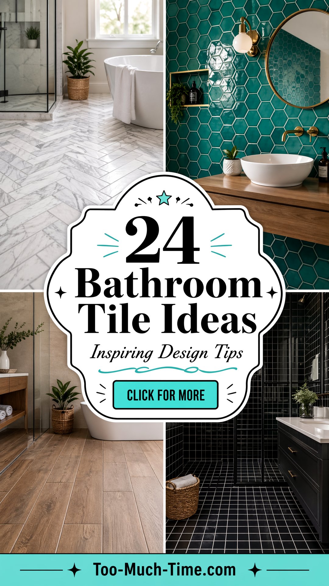 24 Bathroom Tile Ideas Inspiring Bathroom Design Tips - 24 Bathroom Tile Ideas: Inspiring Bathroom Design Tips