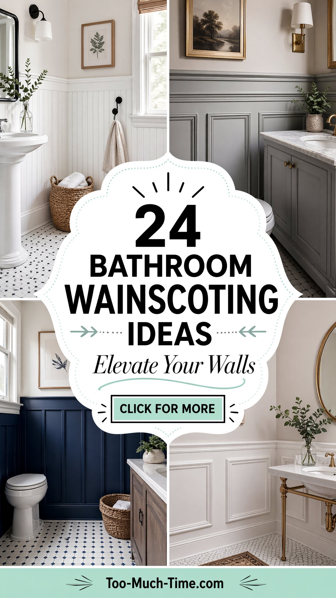 24 Bathroom Wainscoting Ideas Elevate Walls Today - 24 Bathroom Wainscoting Ideas: Elevate Walls Today