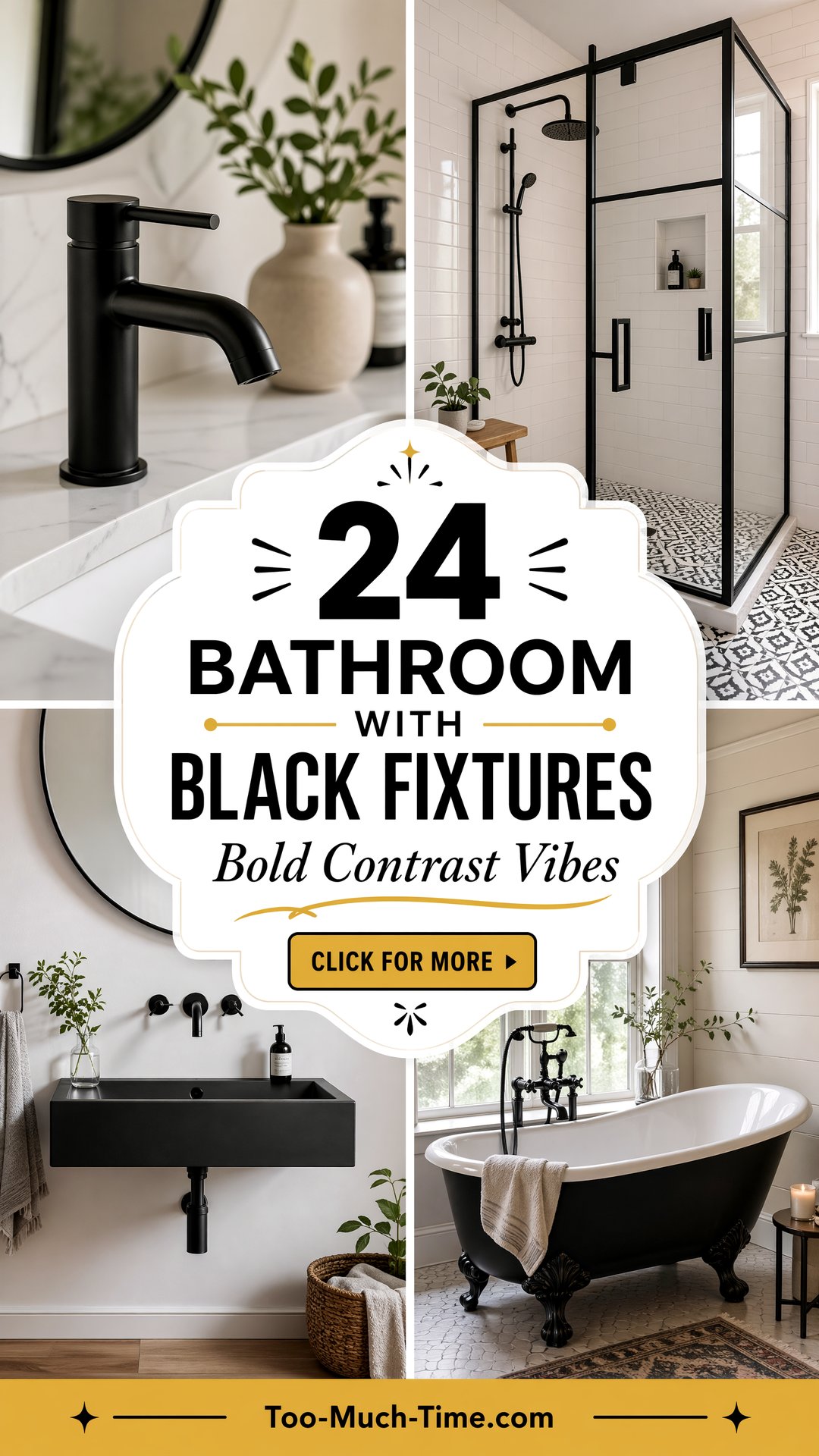 24 Bathroom with Black Fixtures Bold Contrast Ideas - 24 Bathroom with Black Fixtures: Bold Contrast Ideas